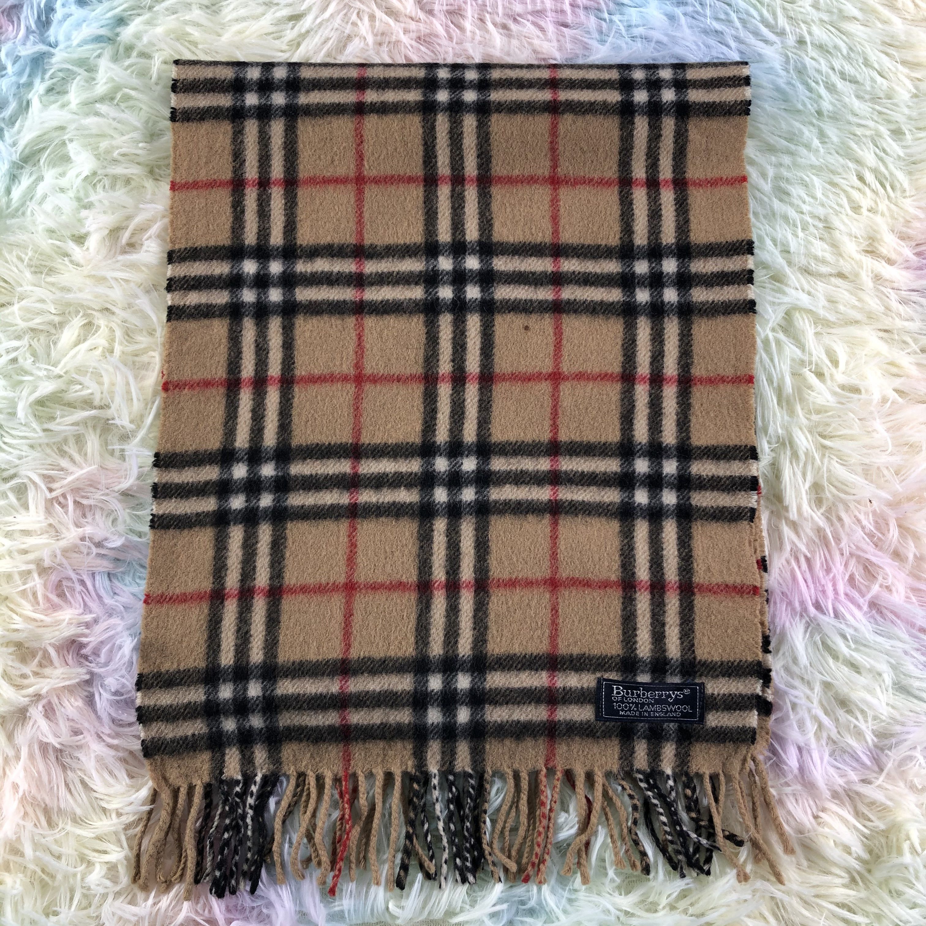 Burberry × Vintage Burberry Scarf / Muffler / Neckwear - KM525 Size ONE SIZE - 2 Thumbnail