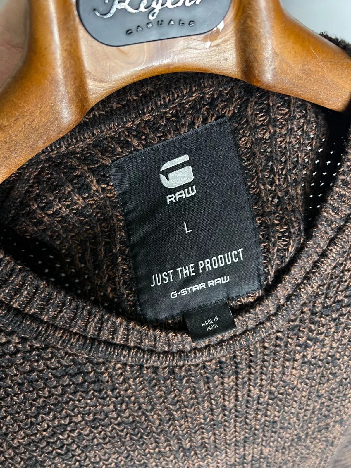 G-Star G-Star RAW Suzaki R Knit Tapered Brown Melange Sweater Size US L / EU 52-54 / 3 - 8 Thumbnail