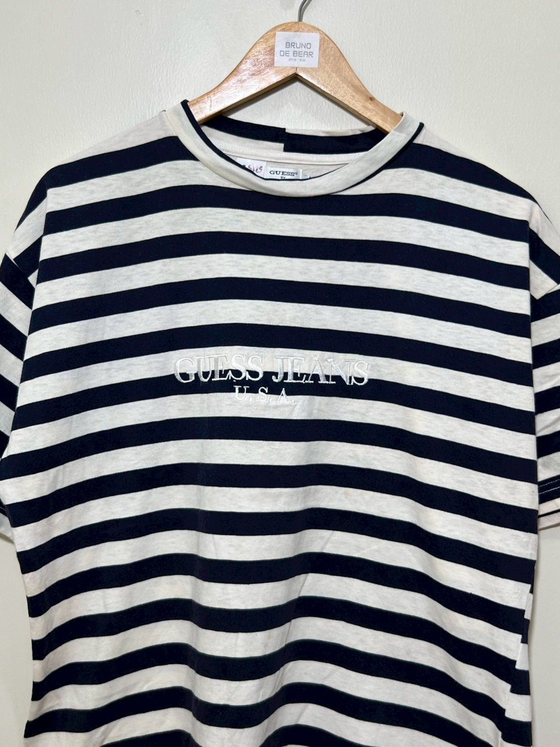 Vintage Vintage 90's Guess Jeans USA Striped shirt bnz01 Size US S / EU 44-46 / 1 - 3 Thumbnail