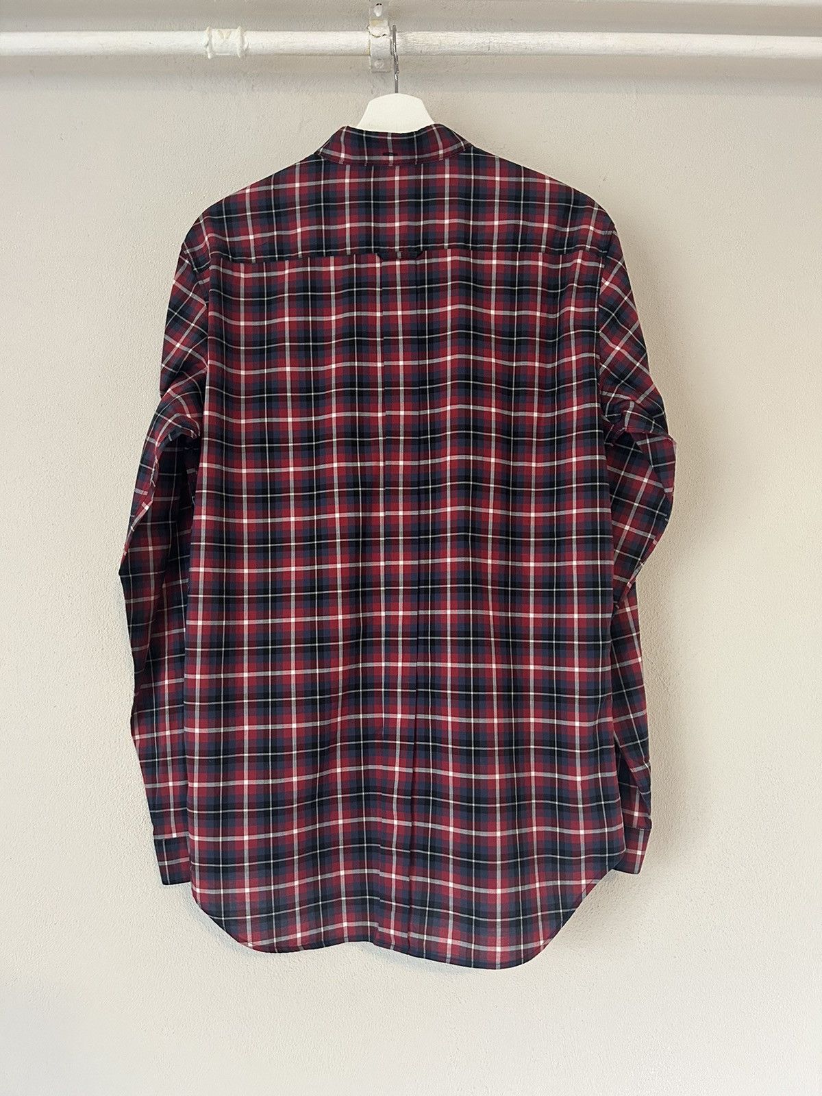 Dior Red Plaid Oxford Button-Up Shirt Size US L / EU 52-54 / 3 - 2 Thumbnail