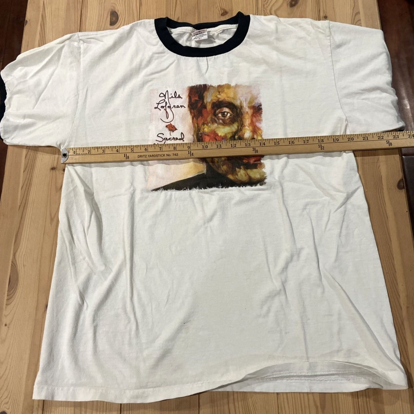 Anvil VINTAGE Nils Lofgren Sacred Weapon T-Shirt Classic White L Men Short Sleeve Round Neck Cotton Anvil Band Tee Size ONE SIZE - 6 Thumbnail