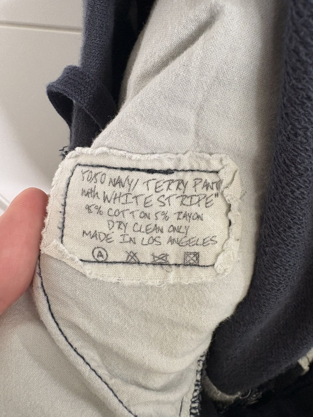 Greg Lauren Greg Lauren 50/50 Navy Terry Pants Size US 32 / EU 48 - 5 Thumbnail