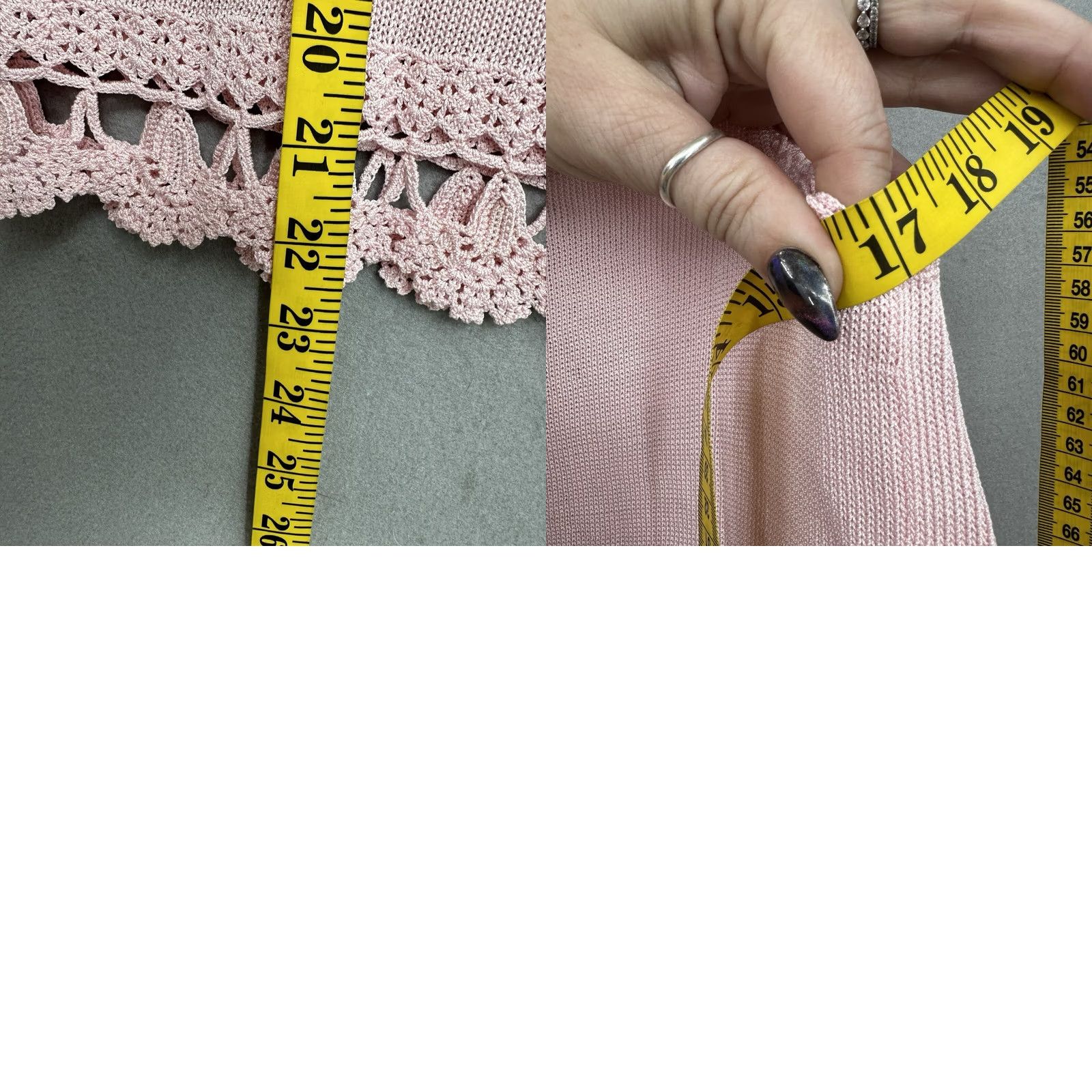Pinko VINTAGE LIM'S Sweater Vest Womens L Floral 3D Appliqué Crochet Knit Pink Y2K Size L / US 10 / IT 46 - 9 Thumbnail