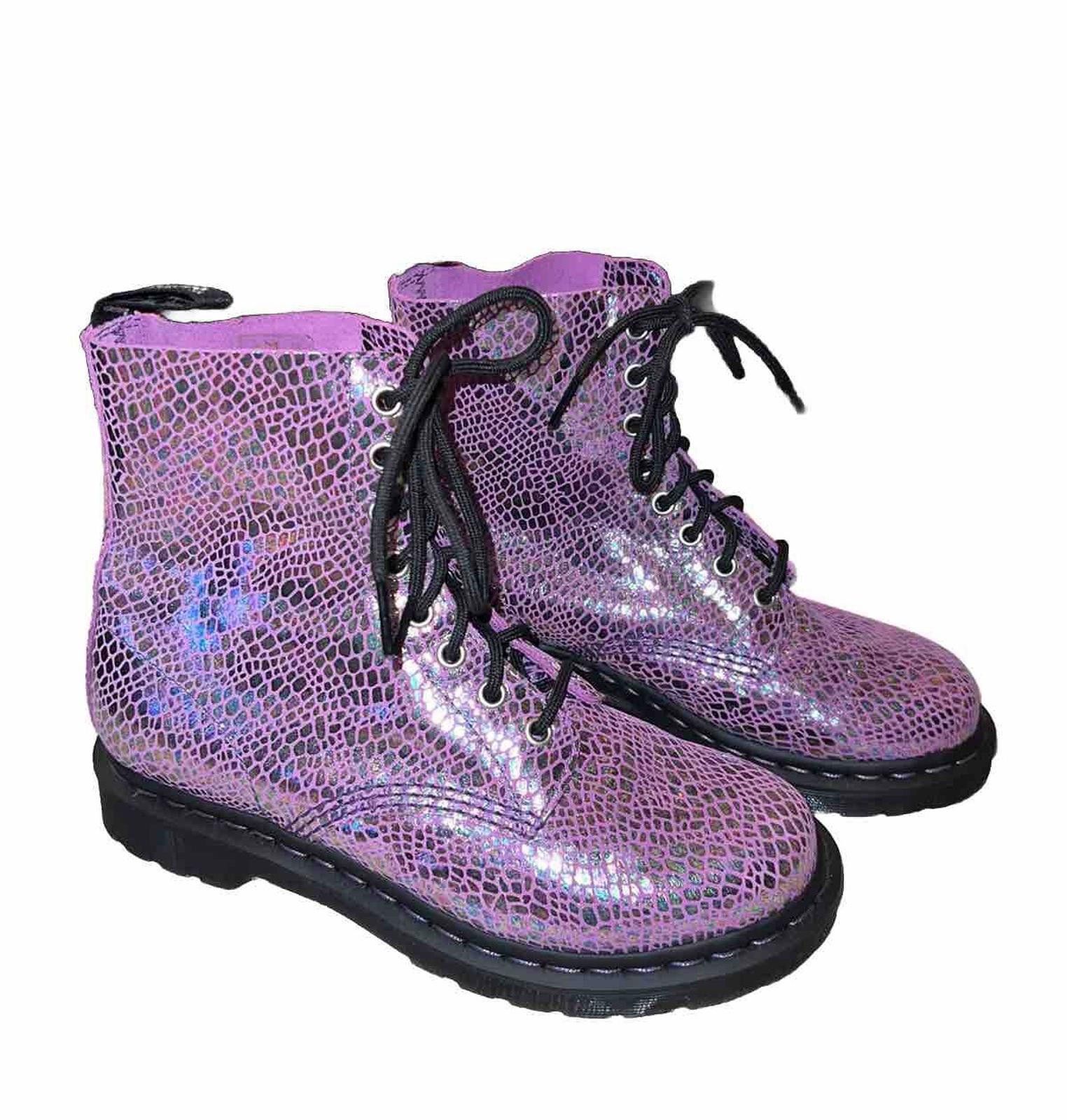 Dr. Martens Dr. Martens 1460 Pascal Animal Iridescent Pink/Purple US 8 Size US 8 / IT 38 - 1 Thumbnail