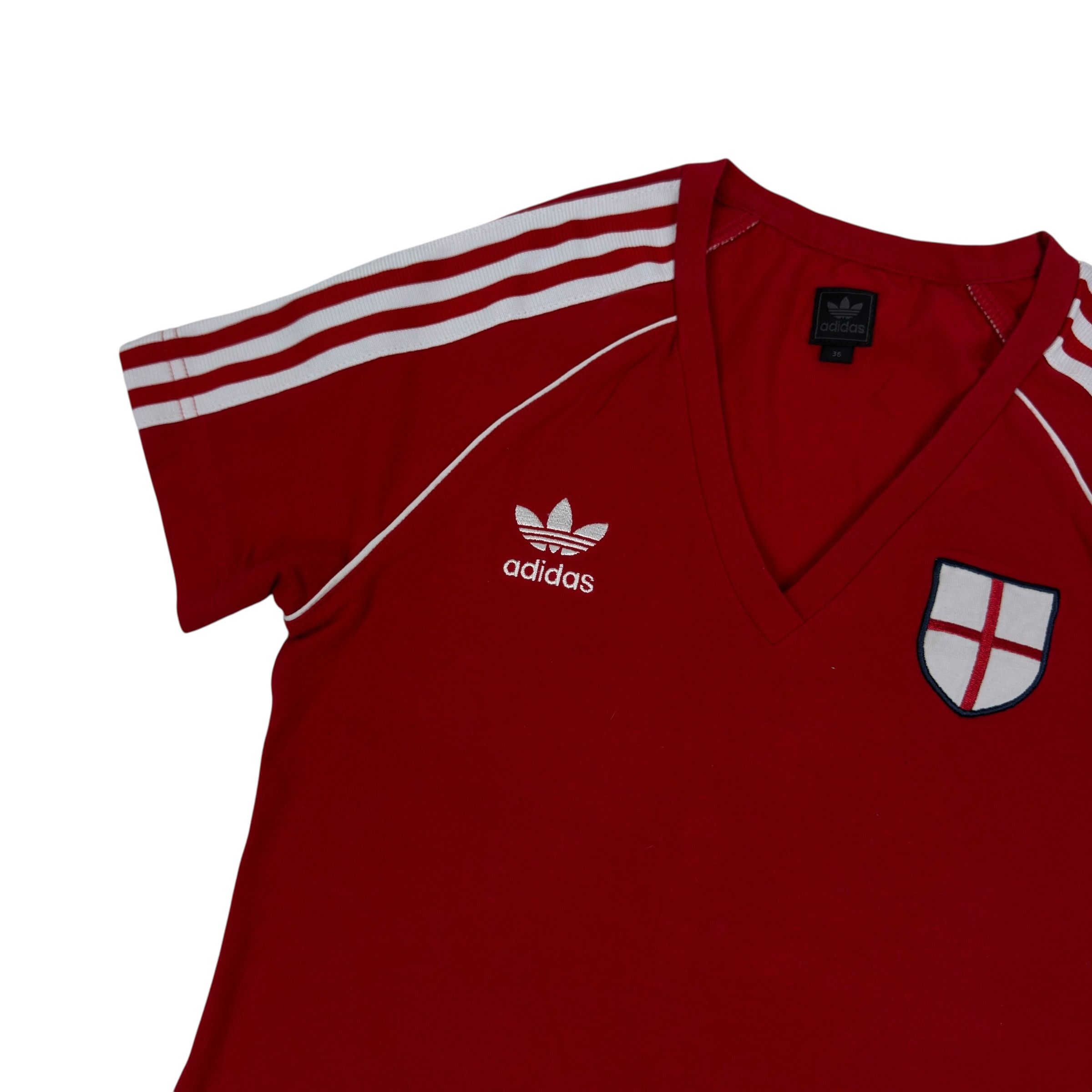 Adidas Adidas Women's Red England National Football Team Jersey 36 Size XS / US 0-2 / IT 36-38 - 3 Thumbnail