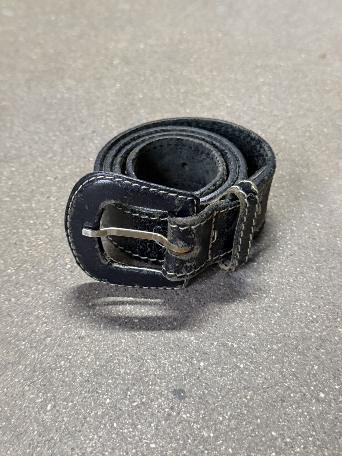agnes b. Agnes B. aged leather belt Size ONE SIZE - 1 Thumbnail