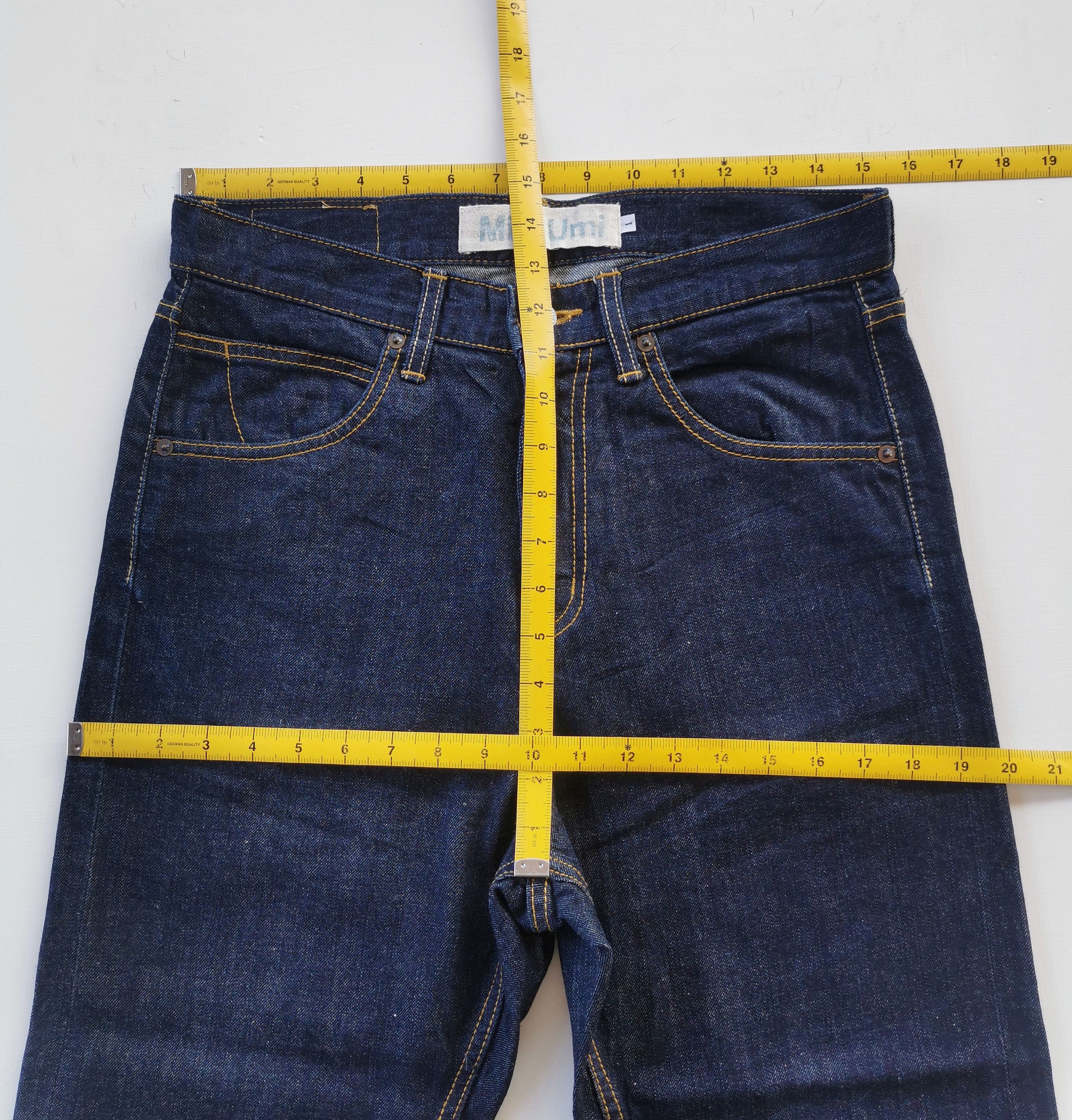 Japanese Brand Midi Umi Japan Minimalist Denim Pants Size 30" / US 8 / IT 44 - 3 Thumbnail
