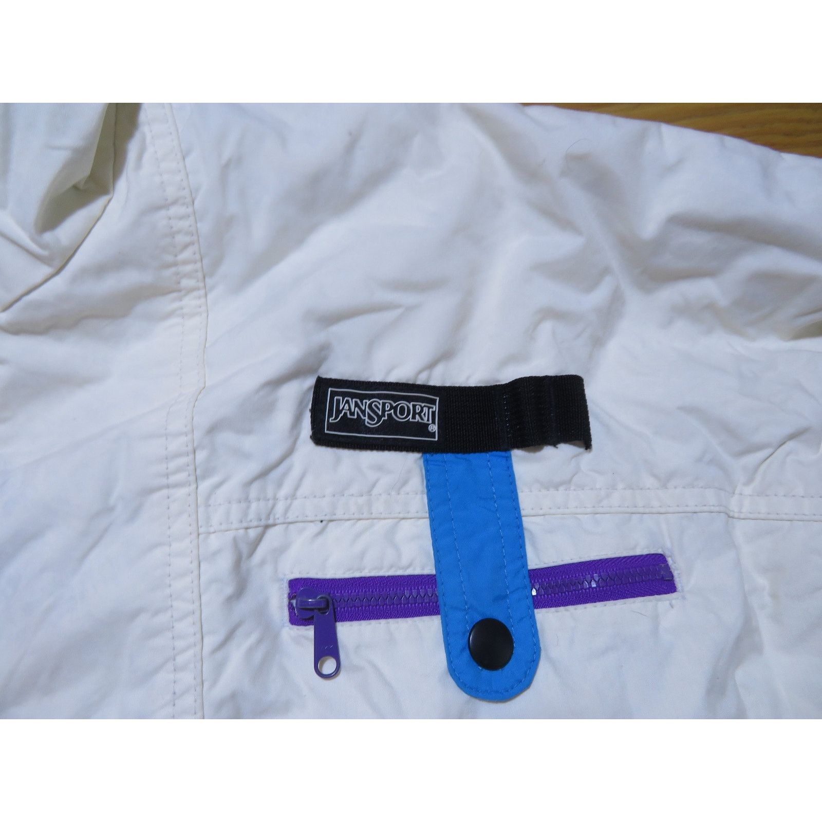 Jansport 90s Jansport Expedition Windbreaker White Jacket Womens Sz M Size M / US 6-8 / IT 42-44 - 3 Thumbnail