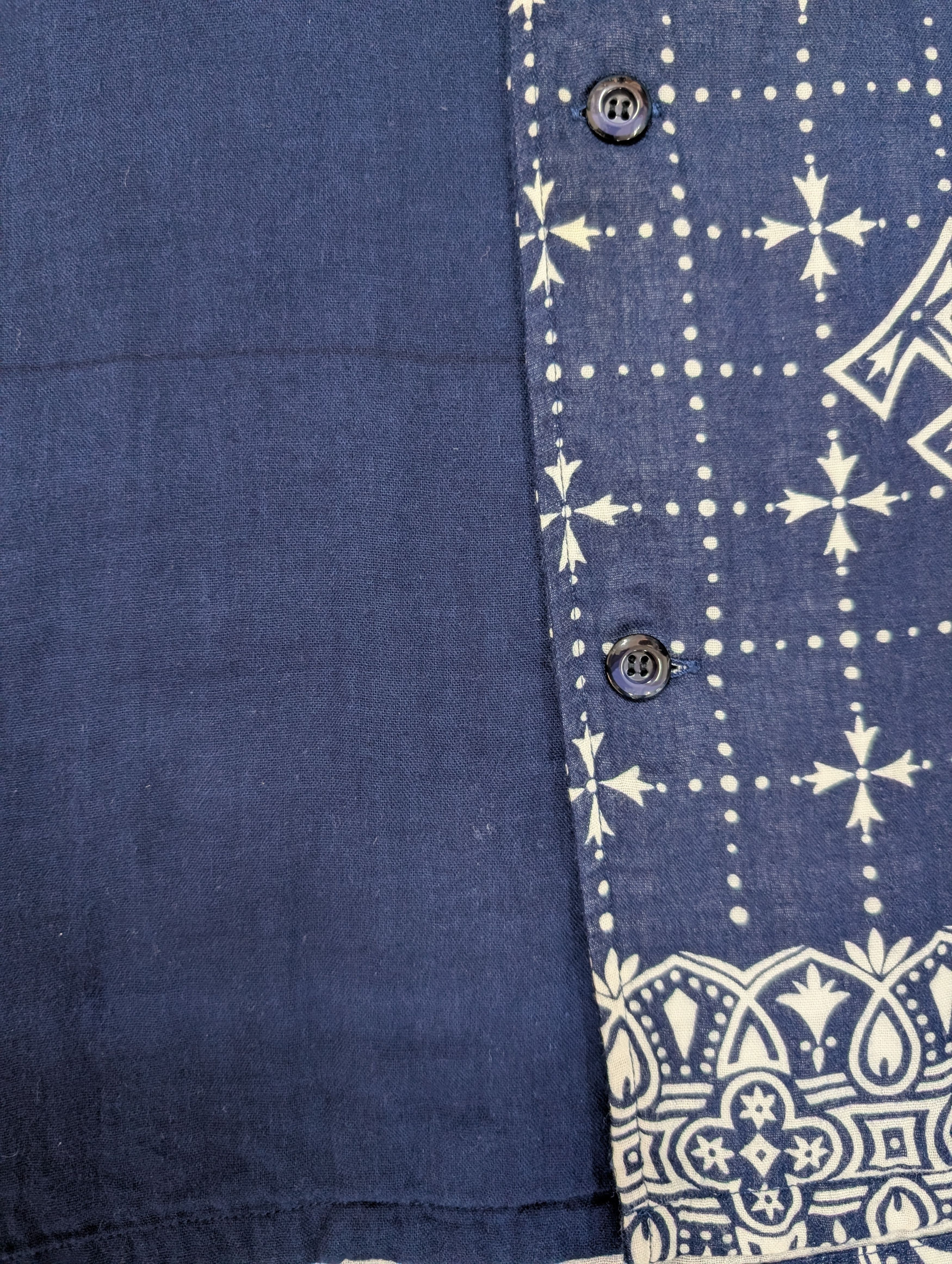 HOLLYWOOD RANCH MARKET Hollywood Ranch Market Blue Bandana Print Shirt Size US L / EU 52-54 / 3 - 3 Thumbnail