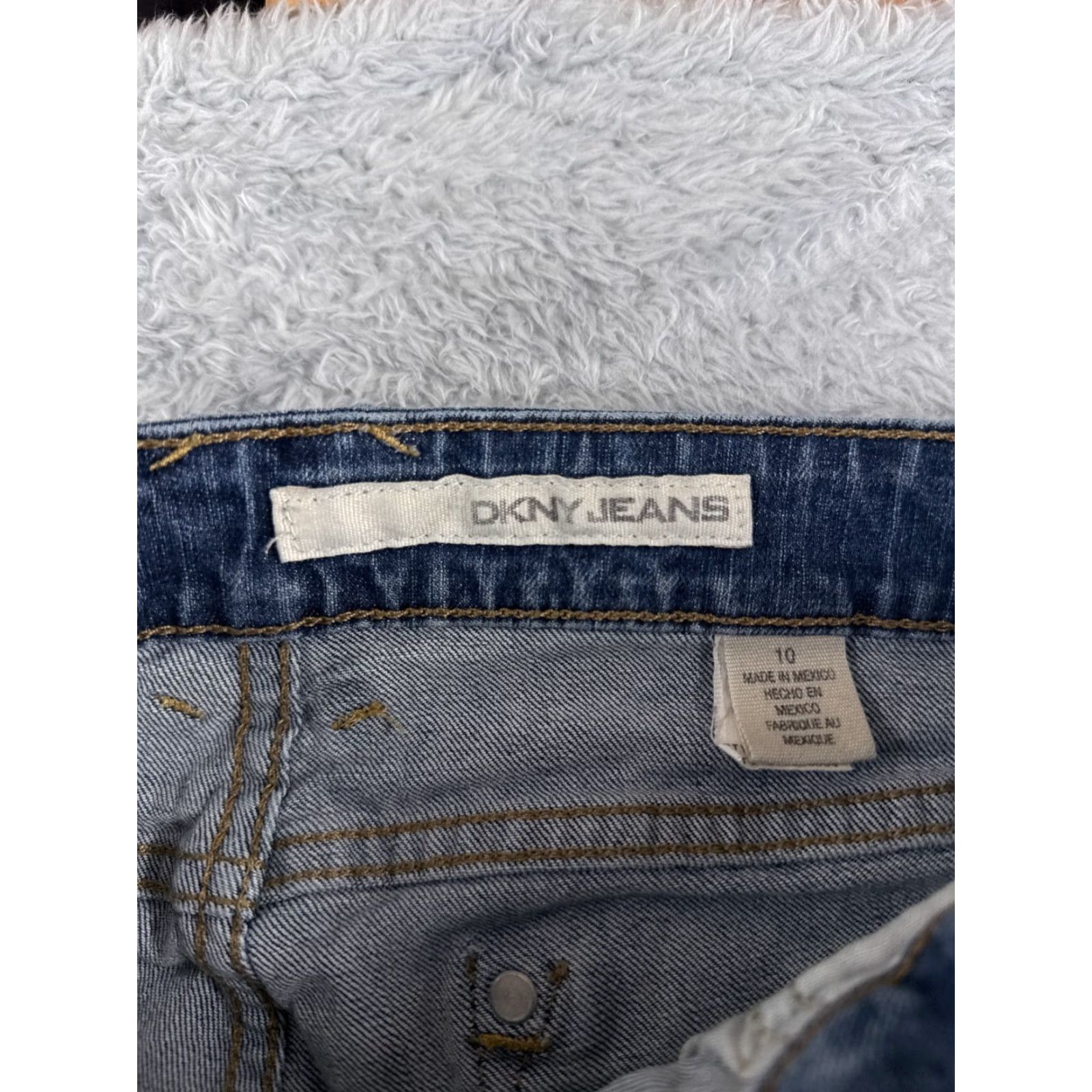 DKNY DKNY Jeans Women 10 Blue Denim Bootcut Cotton Blend Mid Rise 31x30 Size 32" / US 10 / IT 46 - 6 Thumbnail