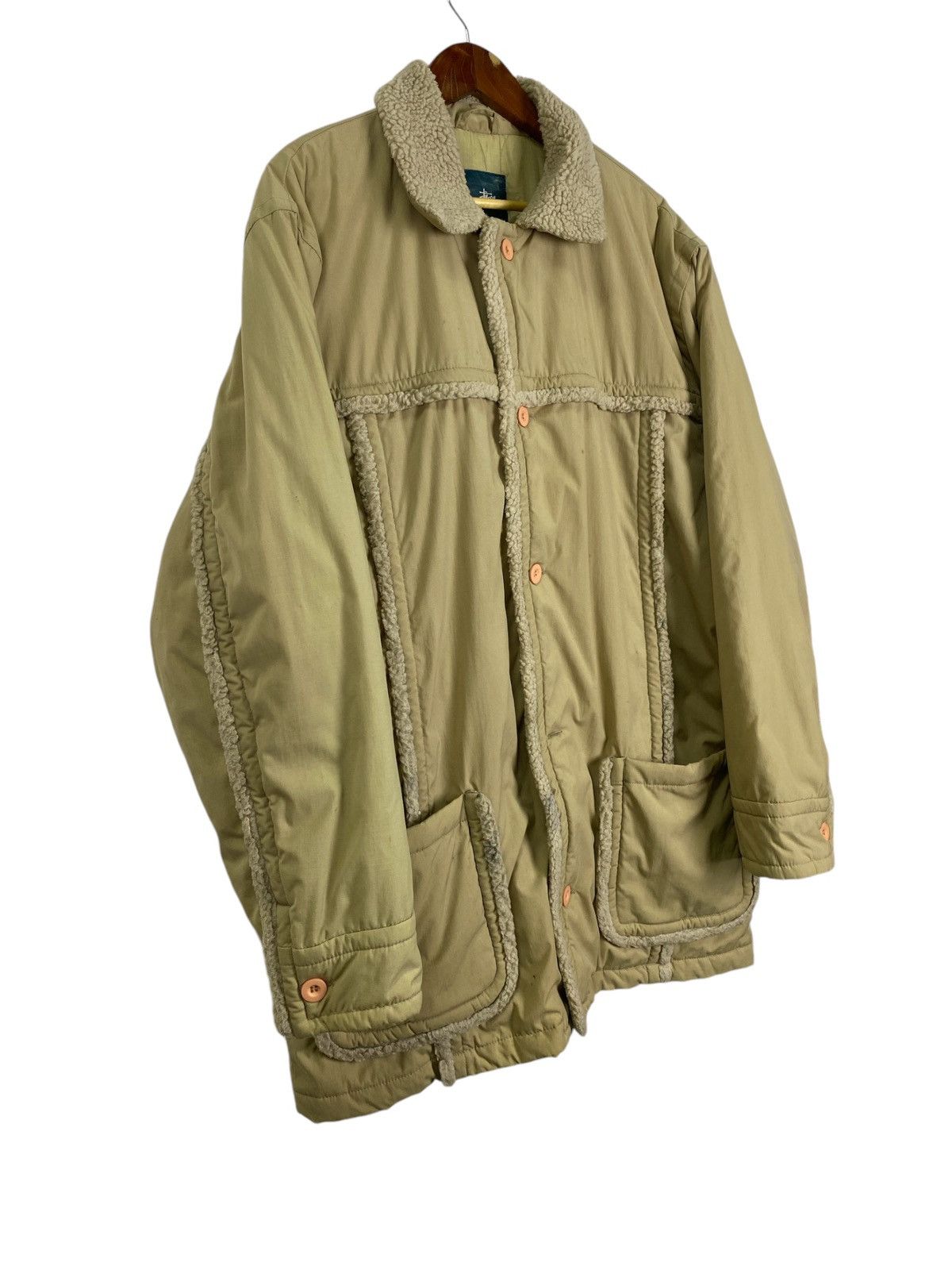Stussy × Vintage Vintage Stussy fleece collar winter Jacket Size US XL / EU 56 / 4 - 3 Thumbnail