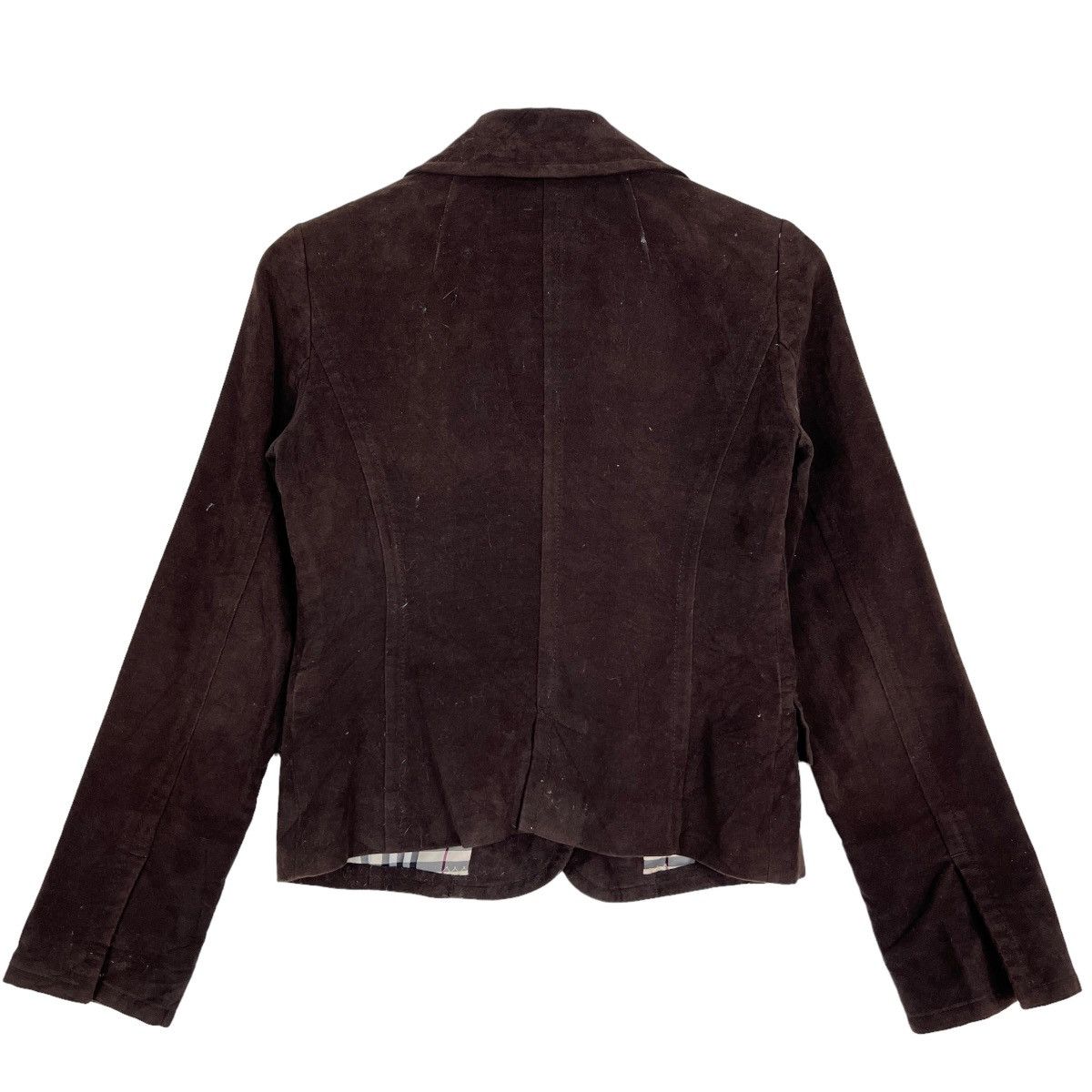 Burberry 🔥 BURBERRY MOLESKIN NOVA CHECK JACKET Size XS / US 0-2 / IT 36-38 - 8 Thumbnail