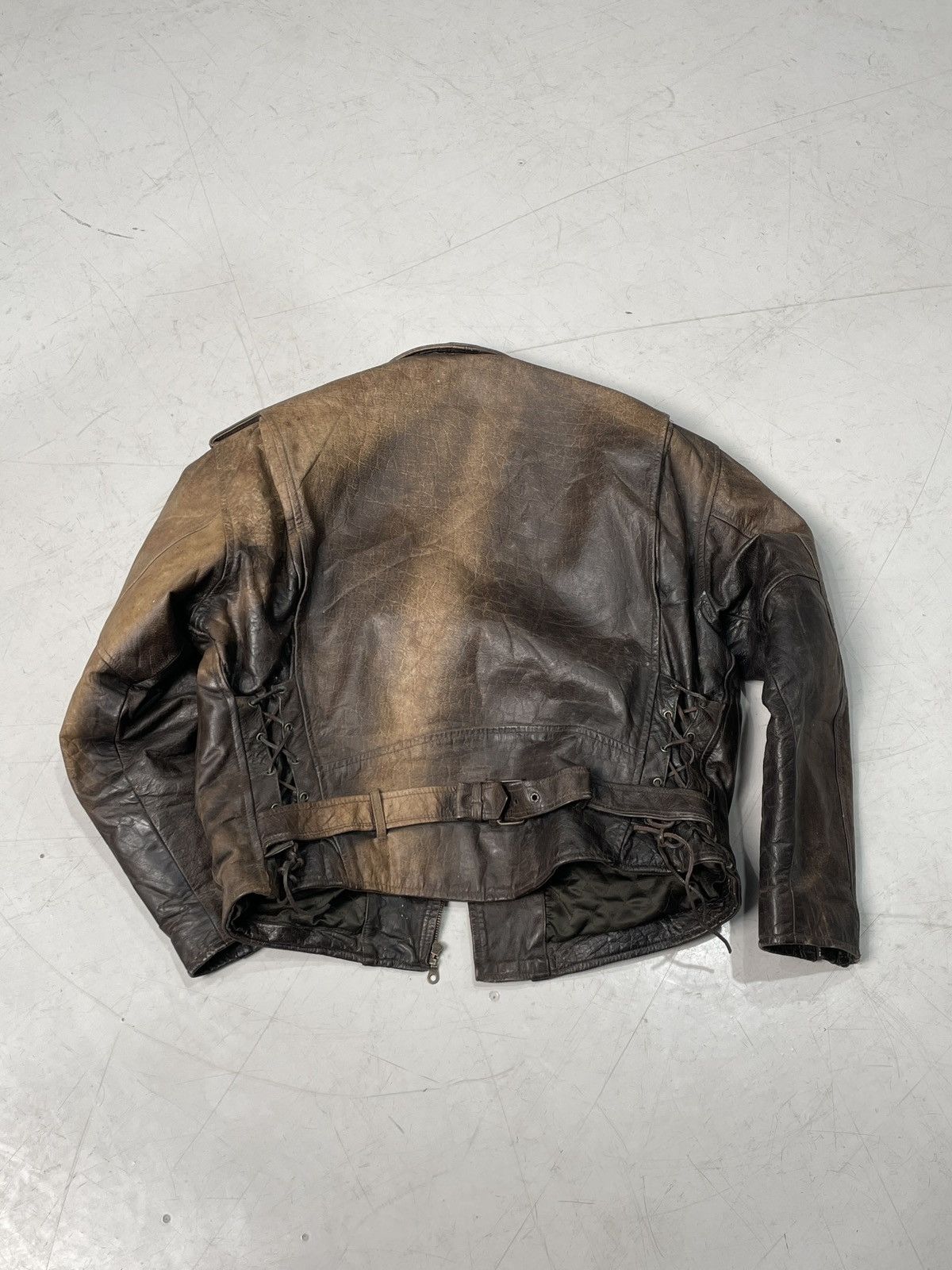 Indian Motorcycle Faded 90s Indian Motorcycle Leather Jacker Size US XL / EU 56 / 4 - 5 Thumbnail