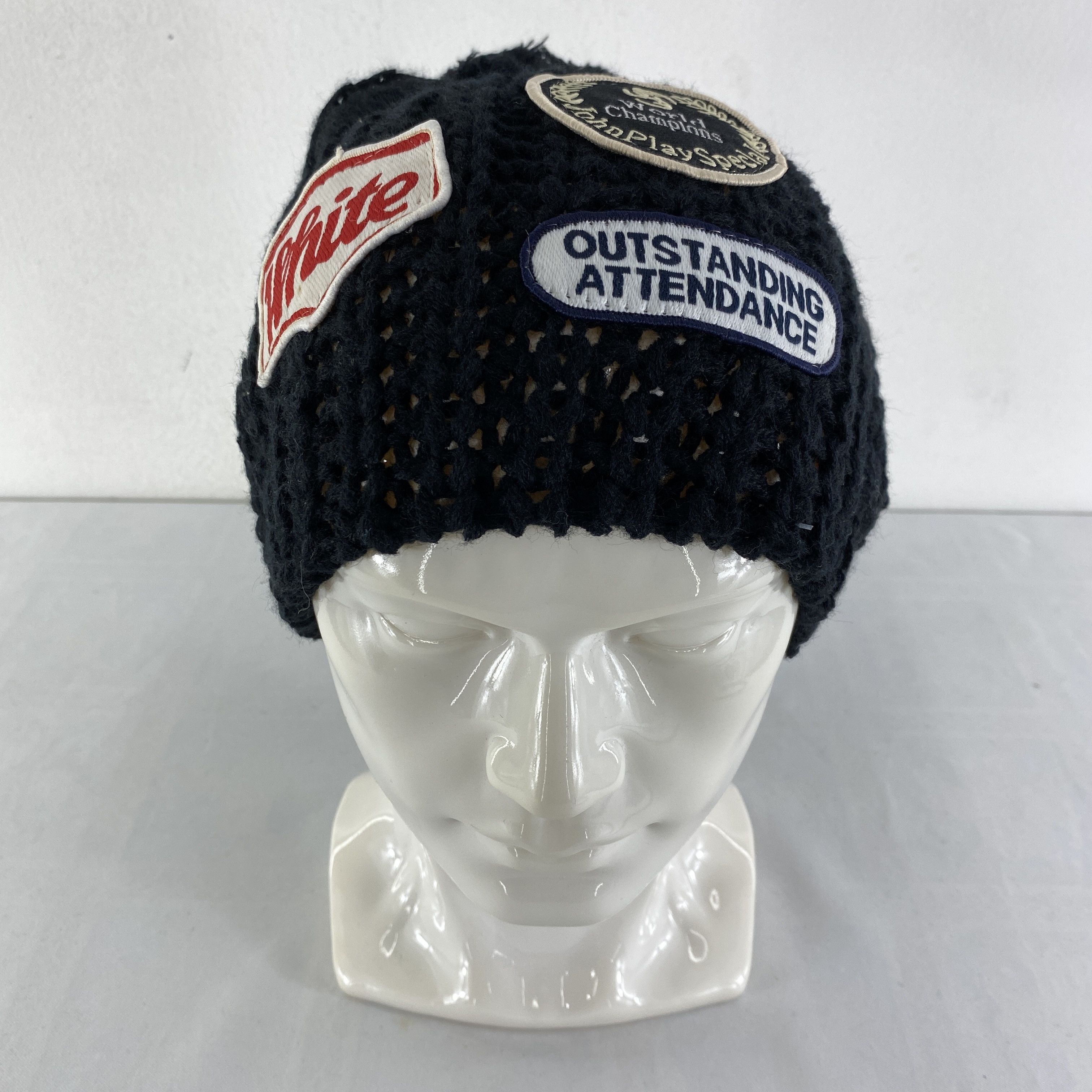 Japanese Brand Embroidery Patchwork Snow Cap Hat Beanie -BN512 Size ONE SIZE - 1 Thumbnail