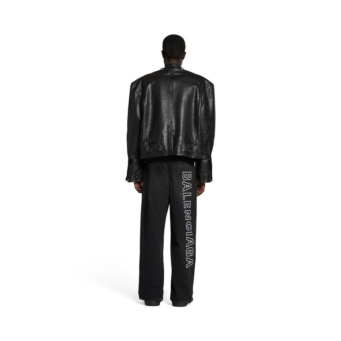 Balenciaga o1srvl11e0425 Outline Baggy Jeans Pant in Black Size US 34 / EU 50 - 4 Thumbnail