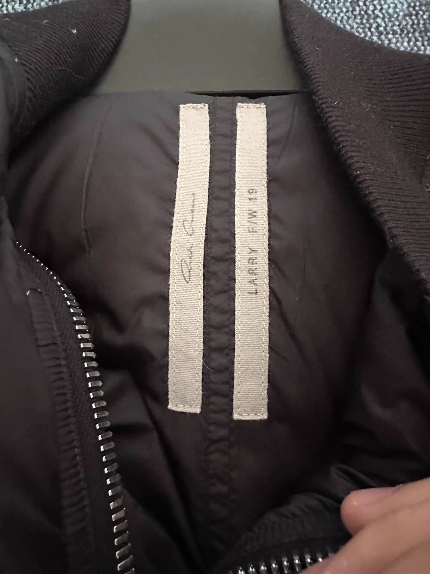 Rick Owens Rick Owens Larry Down Jacket 44 Suede Sleeve Panels Size US S / EU 44-46 / 1 - 3 Thumbnail