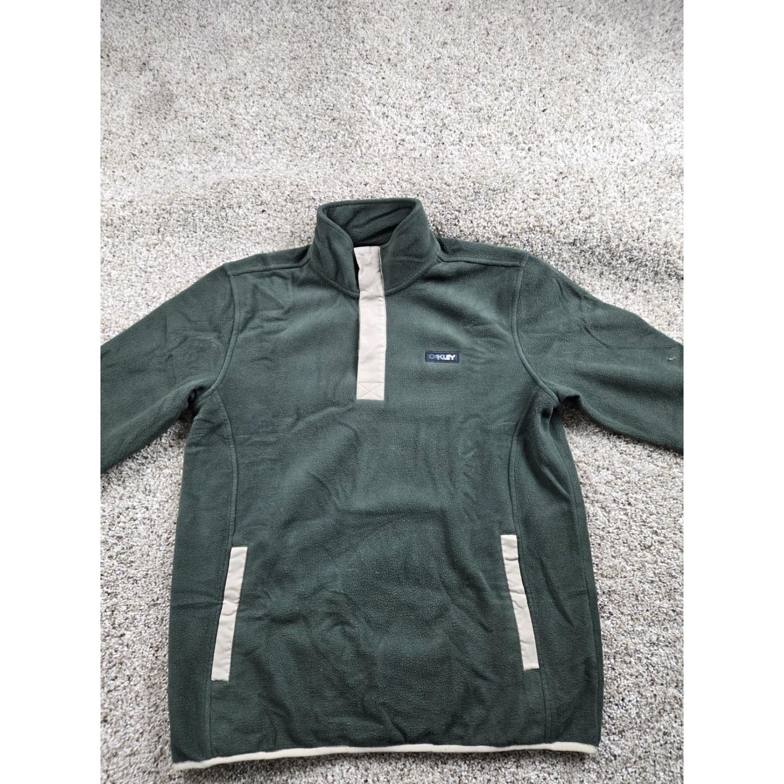 Oakley Oakley Sweatshirt Mens Small Green Fleece Pullover Performance Fit Pockets Logo Size US S / EU 44-46 / 1 - 3 Thumbnail