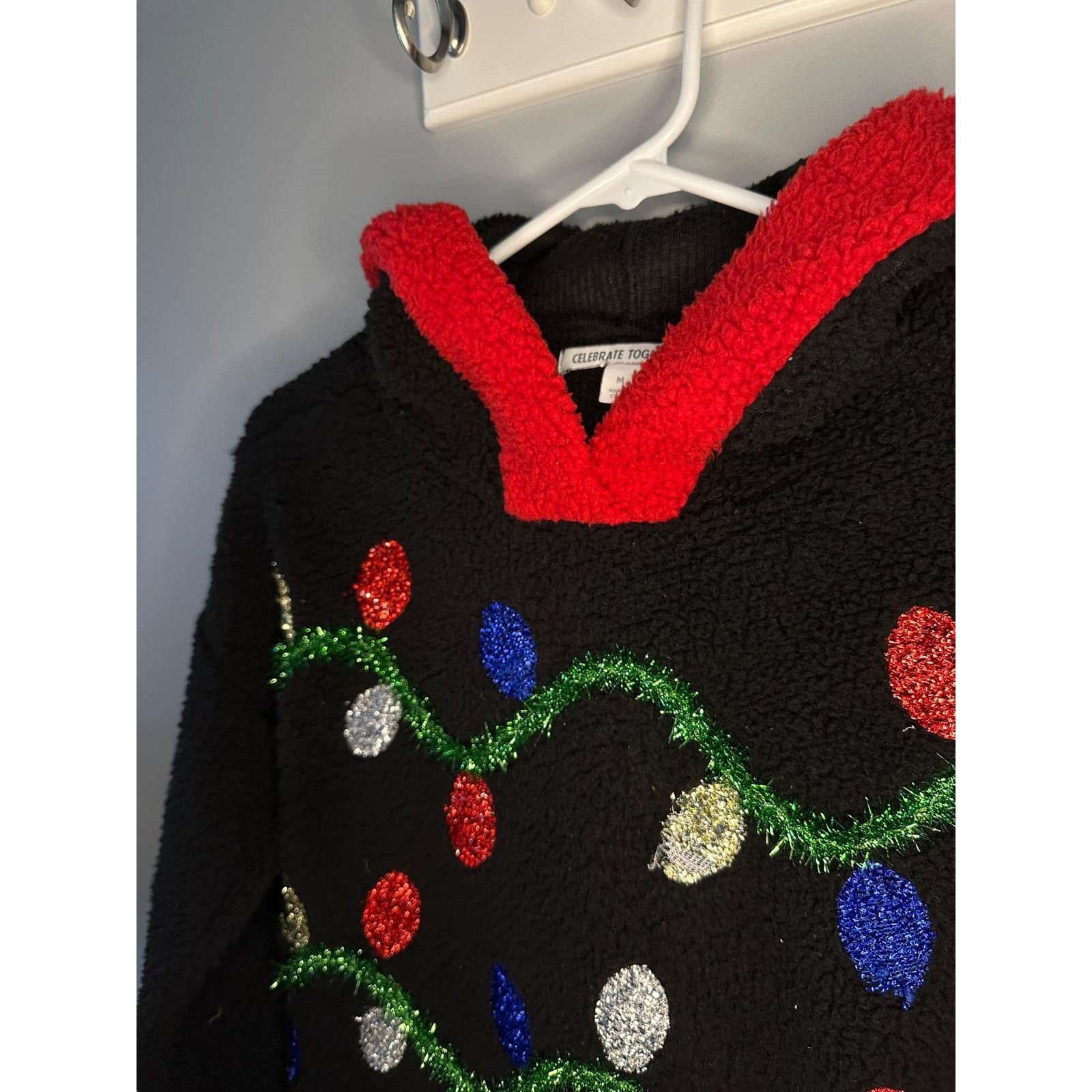 Other Celebrate Together Faux Fur Hooded Pullover Black Medium Size M / US 6-8 / IT 42-44 - 4 Thumbnail