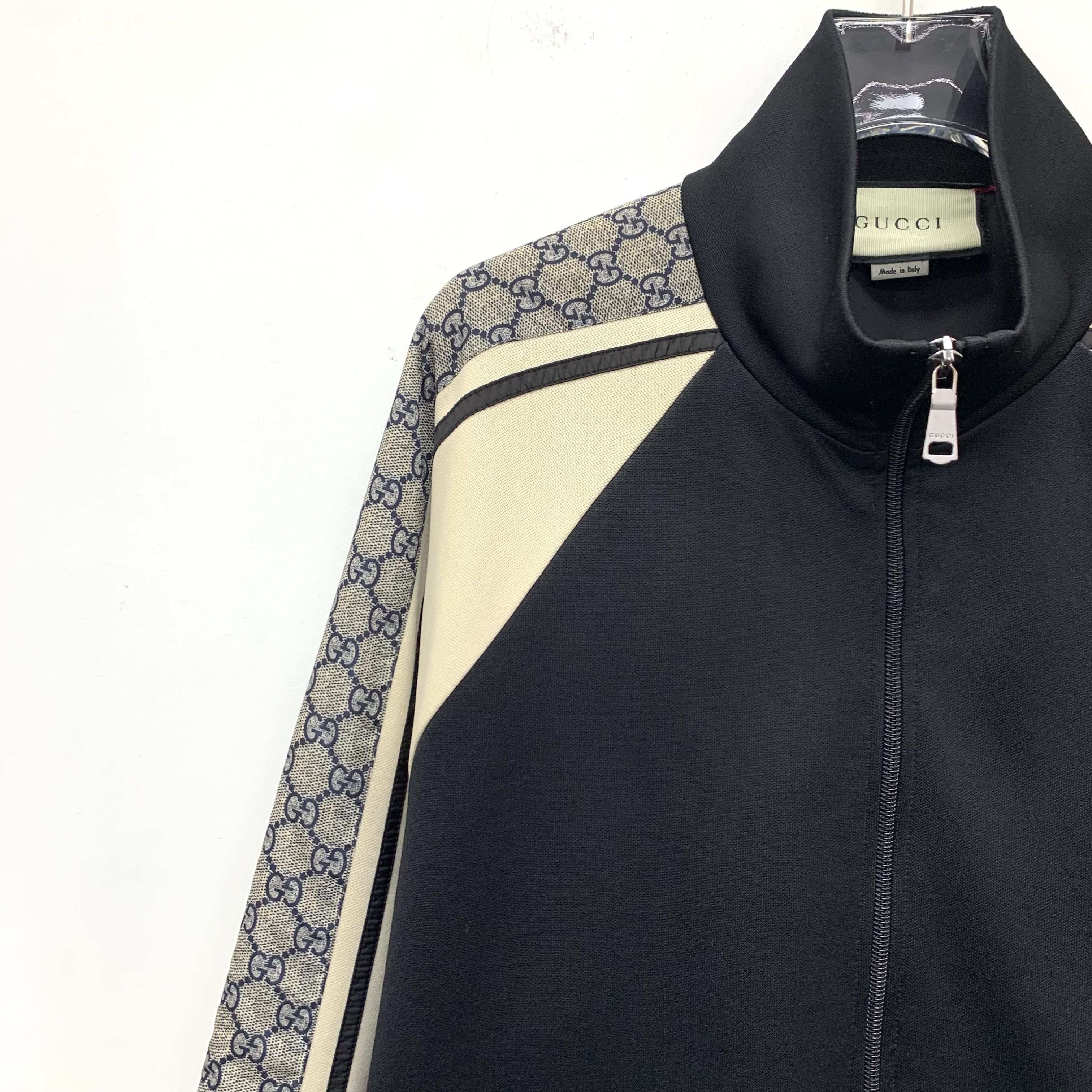 Gucci Gucci Side Stripe Logo Zip Jacket Black (M) Size US M / EU 48-50 / 2 - 3 Thumbnail