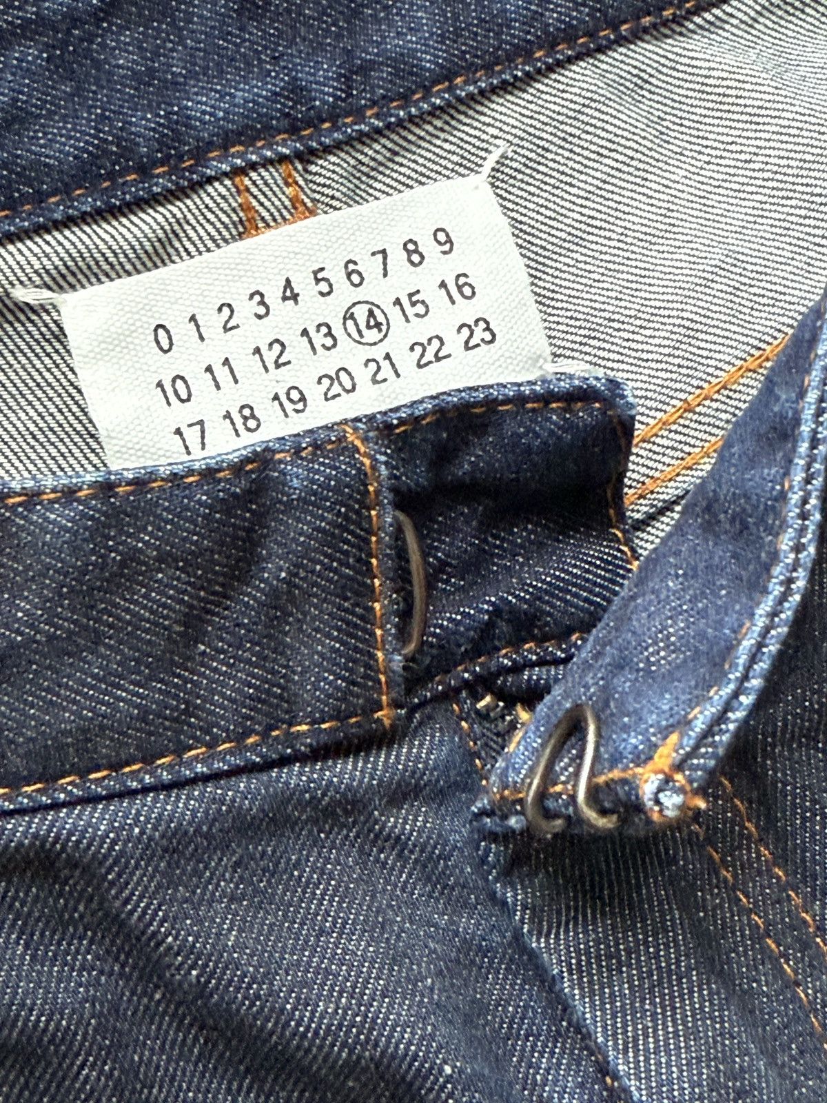 Maison Margiela Early Martin Margiela Line 14 Mens Blue Slim Denim Jeans Size US 31 - 2 Thumbnail