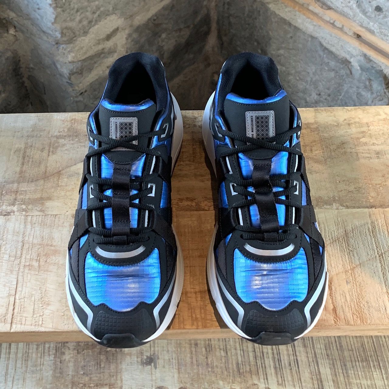 Club Sorayama × Dior Christian Dior X Sorayama B24 Runtek Blue Sneakers Size US 8 / EU 41 - 2 Thumbnail