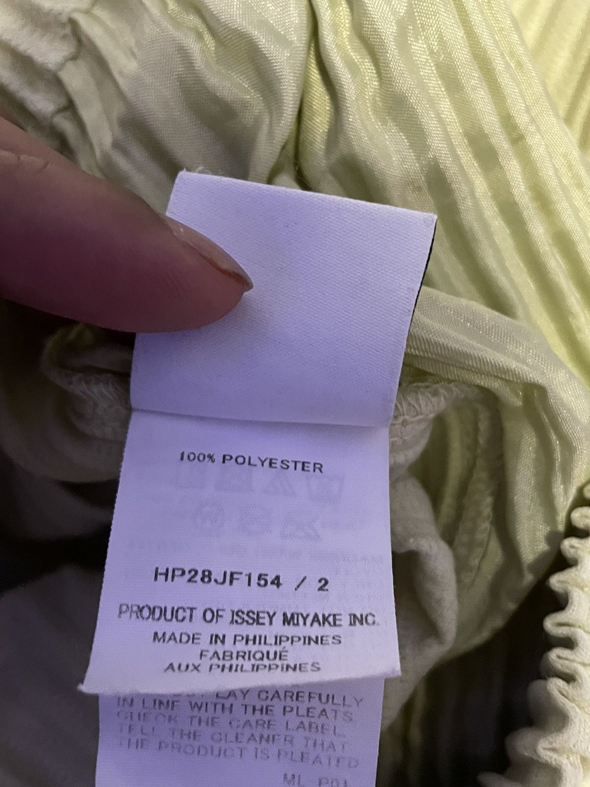 Homme Plisse Issey Miyake ISSEY MIYAKE 🇯🇵 Homme Plissé Yellow Tailored Pleats Size US 29 - 4 Thumbnail