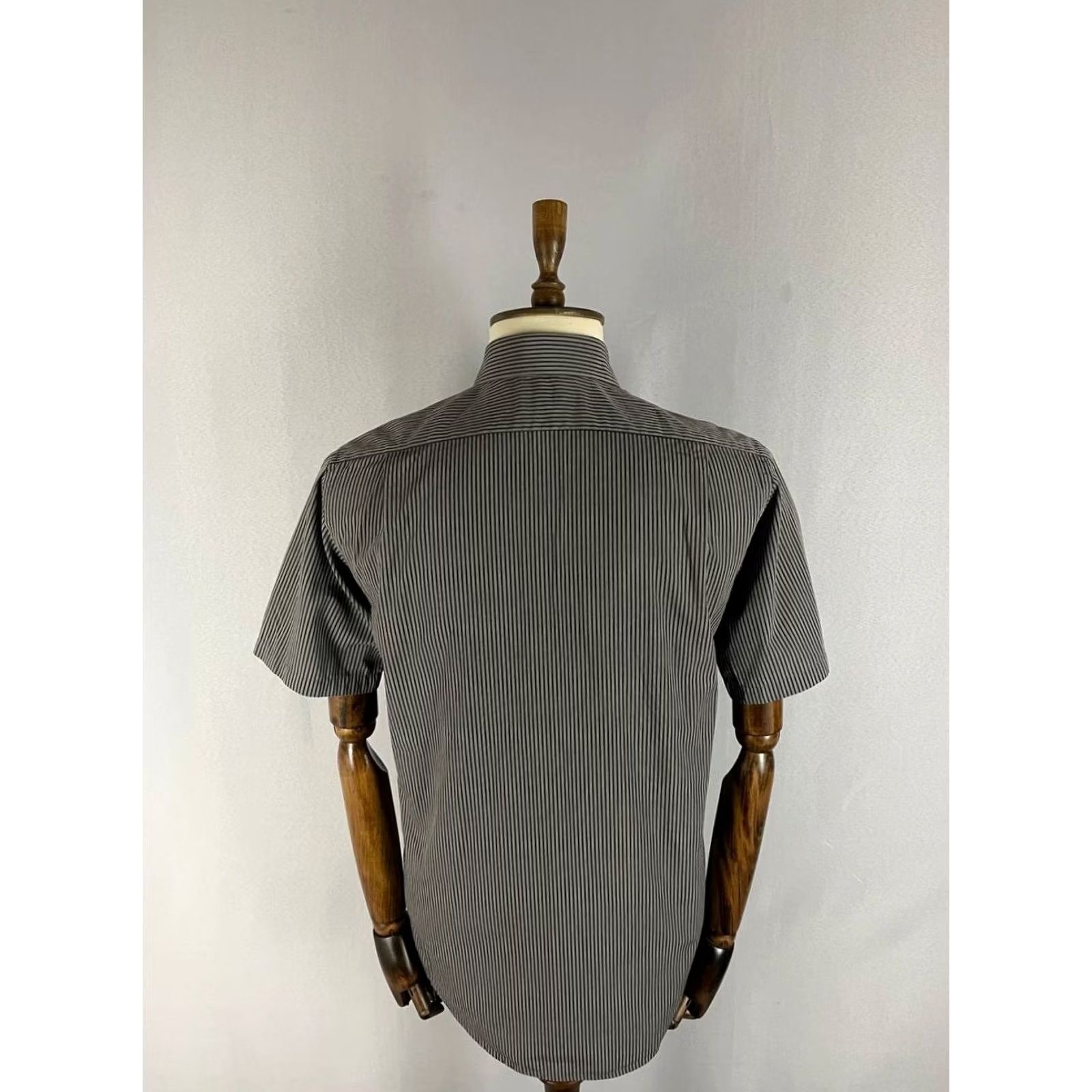 Lacoste Lacoste Shirt Size 38 Gray Striped Cotton Collared Short Sleeve Casual Mens Size US M / EU 48-50 / 2 - 2 Thumbnail