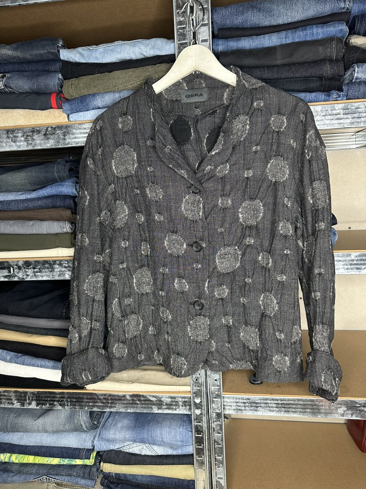 OSKA Oska Textured Polka Dot Jacket Womens Size M / US 6-8 / IT 42-44 - 1 Thumbnail