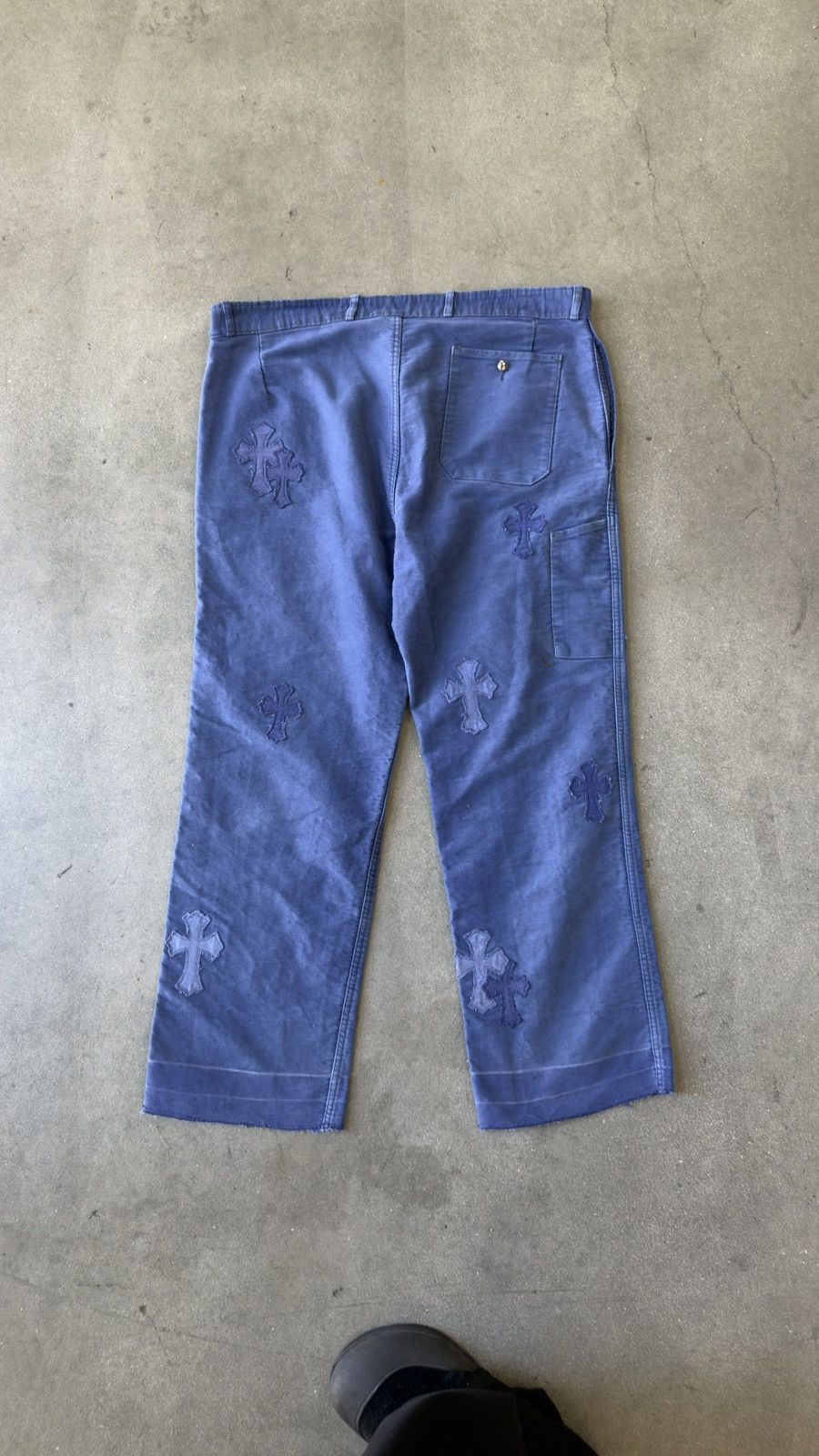 Chrome Hearts RARE!ChromeHearts Blue Cross Patch Vintage French Work Pants Size US 36 / EU 52 - 14 Thumbnail