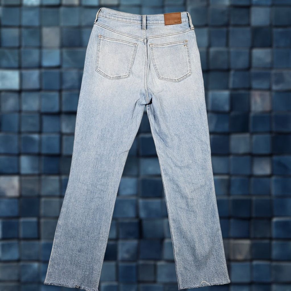 Madewell Madewell Jeans Women's Regular 27 Distressed Blue Cotton Elastane Mid Rise Size 27 Denim Pants Size 27" / US 4 / IT 40 - 1 Thumbnail