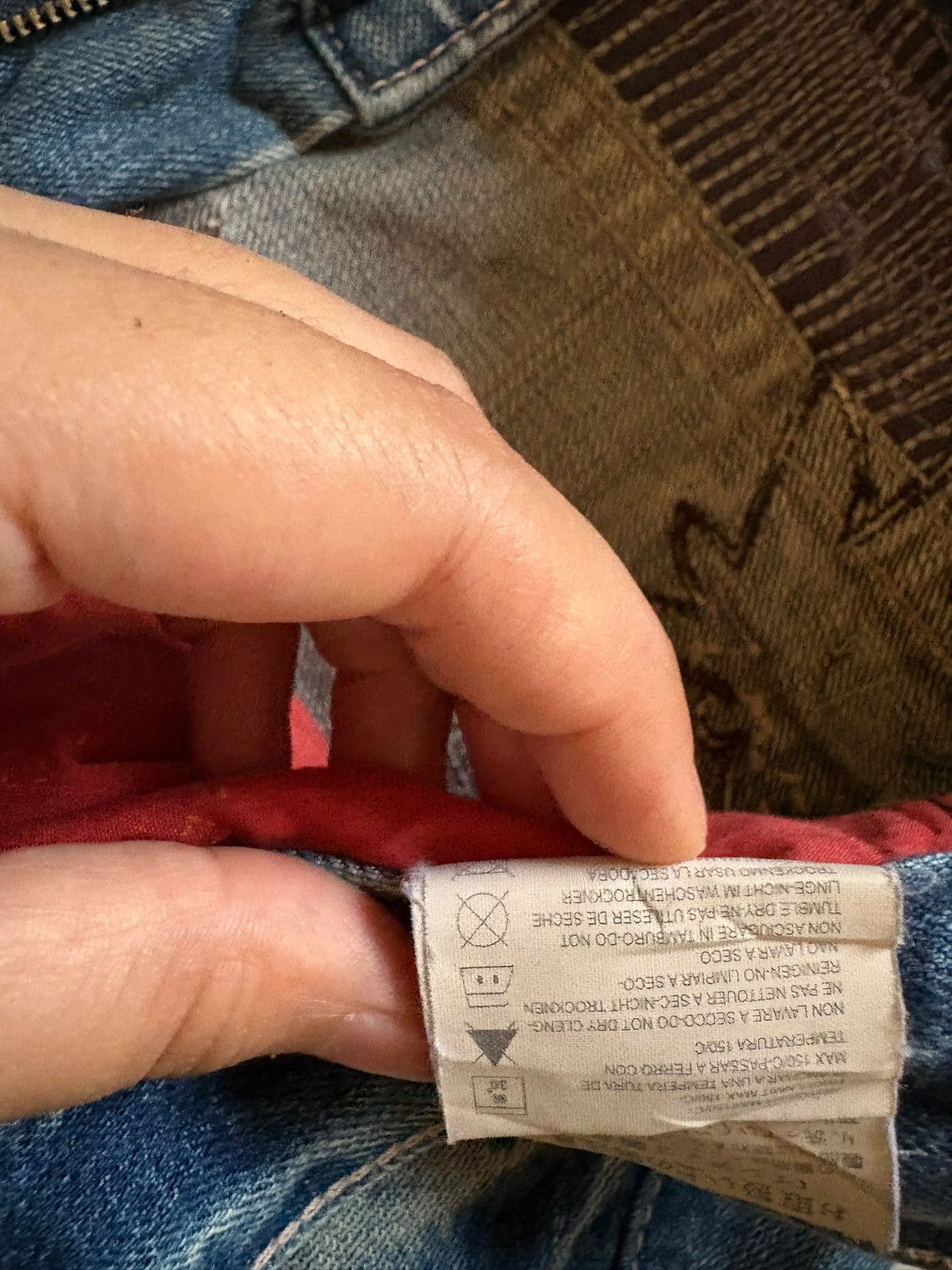 Japanese Brand Vintage Japanese Brand Mud Wash Patch Distressed Baggy Jeans Size US 34 / EU 50 - 13 Thumbnail