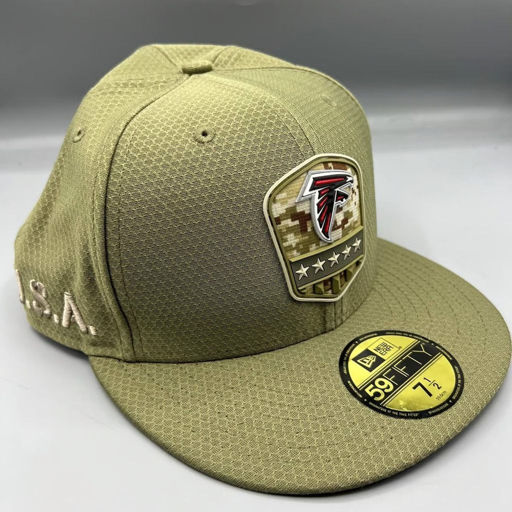 New Era Atlanta Falcons Hat Men 7 1/2 59Fifty New Era NFL Fitted Cap Size ONE SIZE - 1 Thumbnail