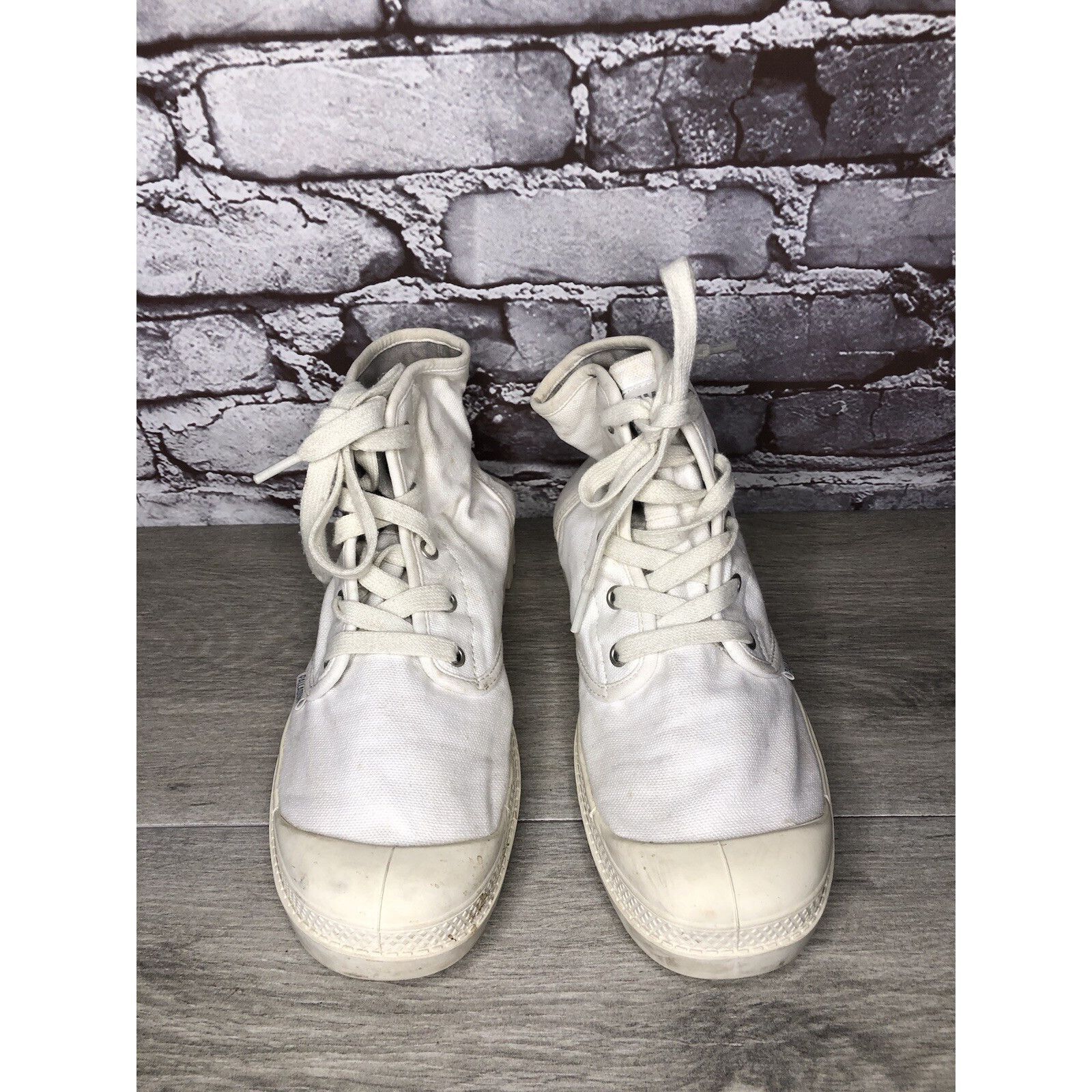 Palladium Palladium Pampa Hi White Canvas Fabric Lace Up Combat Boots Size US 9 / IT 39 - 13 Thumbnail