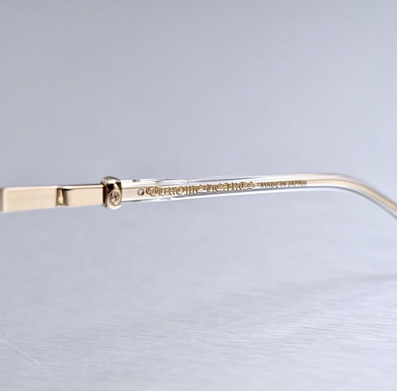 Chrome Hearts CHROME HEARTS TITANASLUVR CRYSTAL/GOLD PLATED GLASSES Size ONE SIZE - 4 Thumbnail