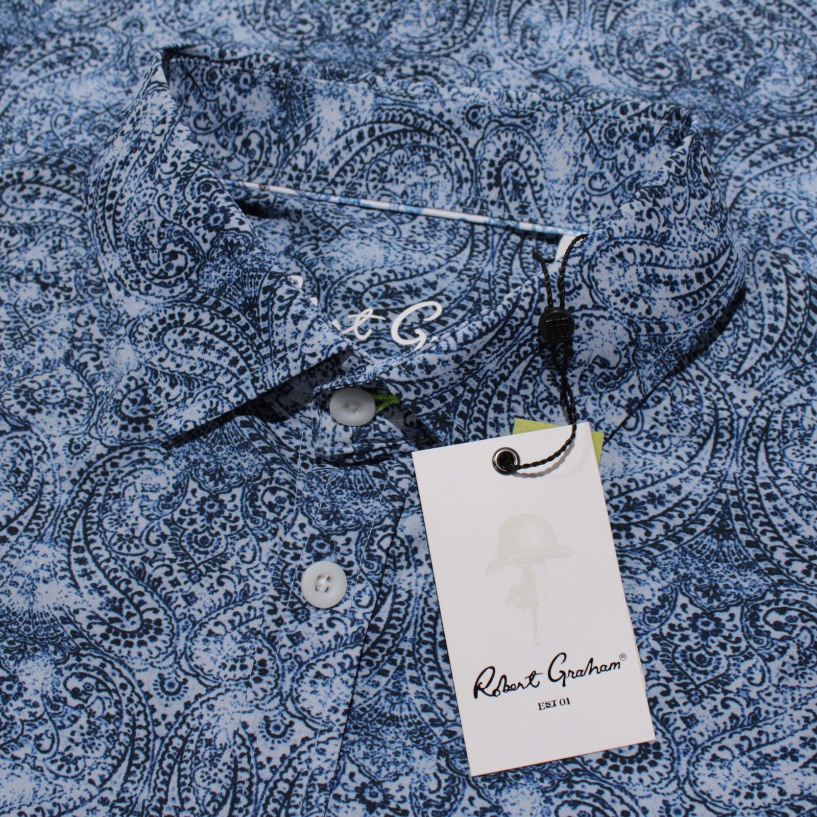 Robert Graham Robert Graham New with tags Shirt Size S US In Blue Size US S / EU 44-46 / 1 - 1 Thumbnail