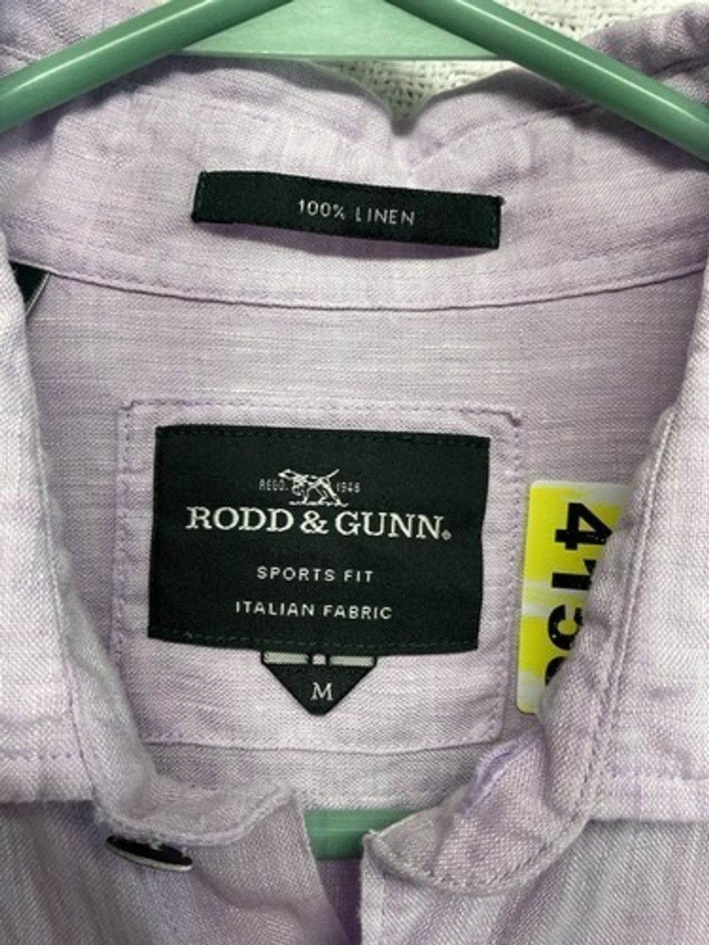 Rodd & Gunn Rodd & Gunn Sports Fit Lilac Lavender Short Slv. Shirt Men M Size US M / EU 48-50 / 2 - 2 Thumbnail