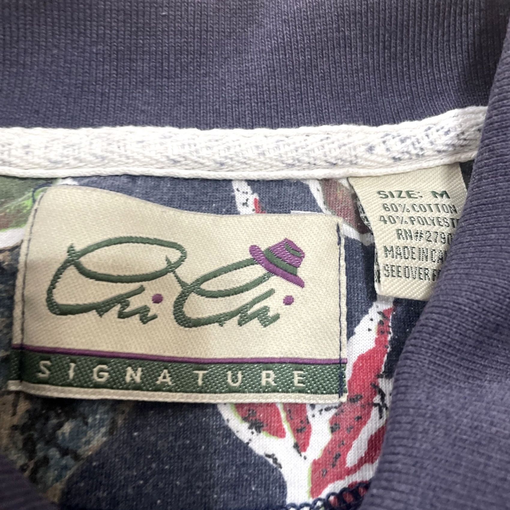 Vintage VINTAGE Chi Chi Polo Shirt Men M Blue Green Leaves Print 90s Retro Hawaiian Casual Polo Shirt Men M Size US M / EU 48-50 / 2 - 5 Thumbnail