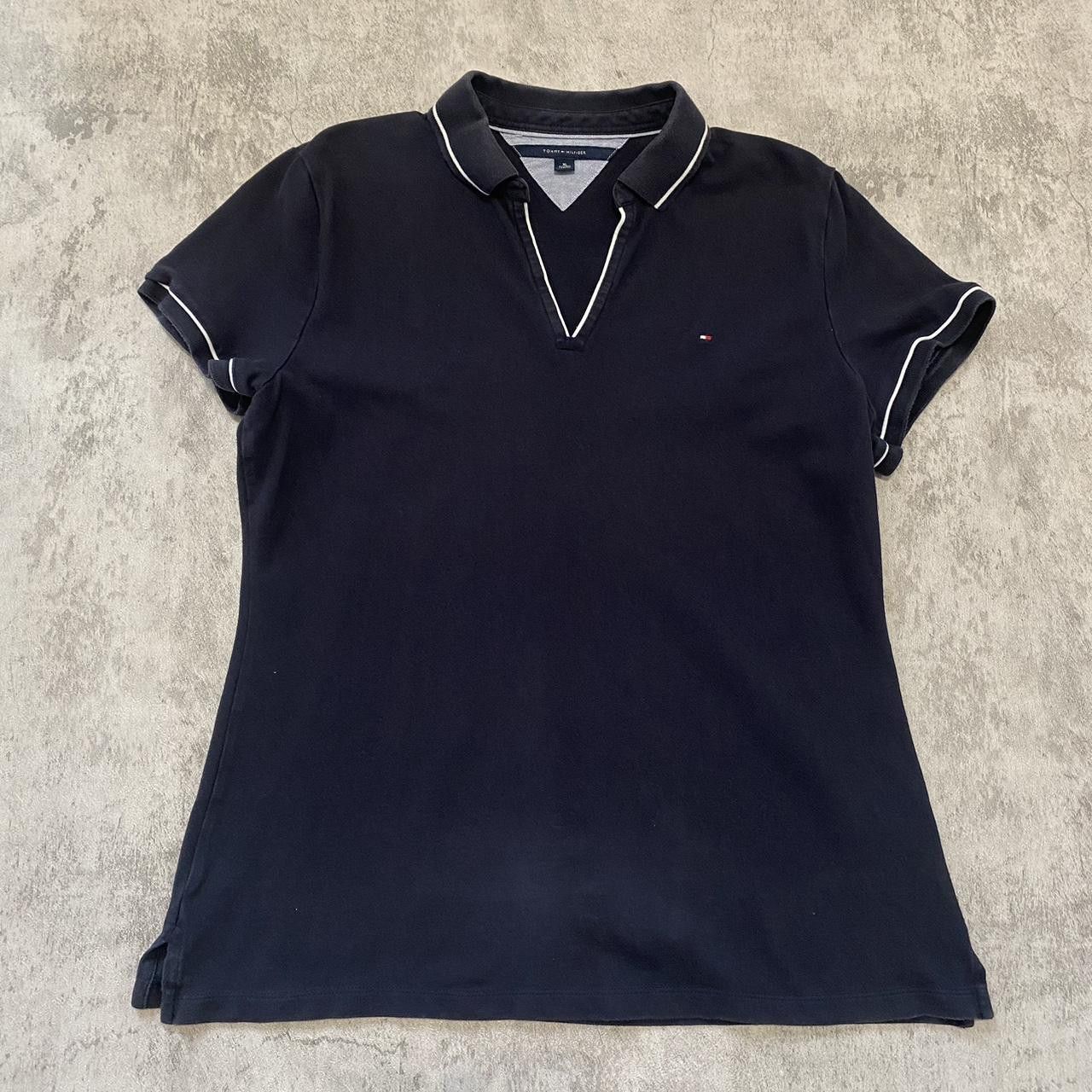 Tommy Hilfiger Navy Tommy Hilfiger polo shirt with white piping Size US XL / EU 56 / 4 - 1 Thumbnail