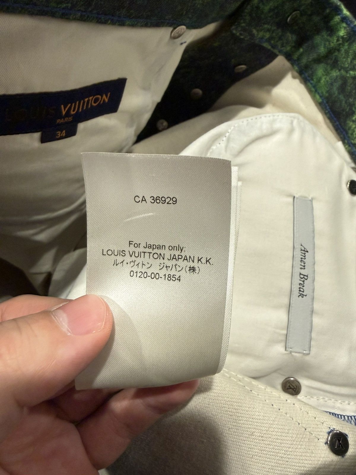 Louis Vuitton Louis Vuitton Amen Break Waterfall Denim Pants Size US 34 / EU 50 - 14 Thumbnail