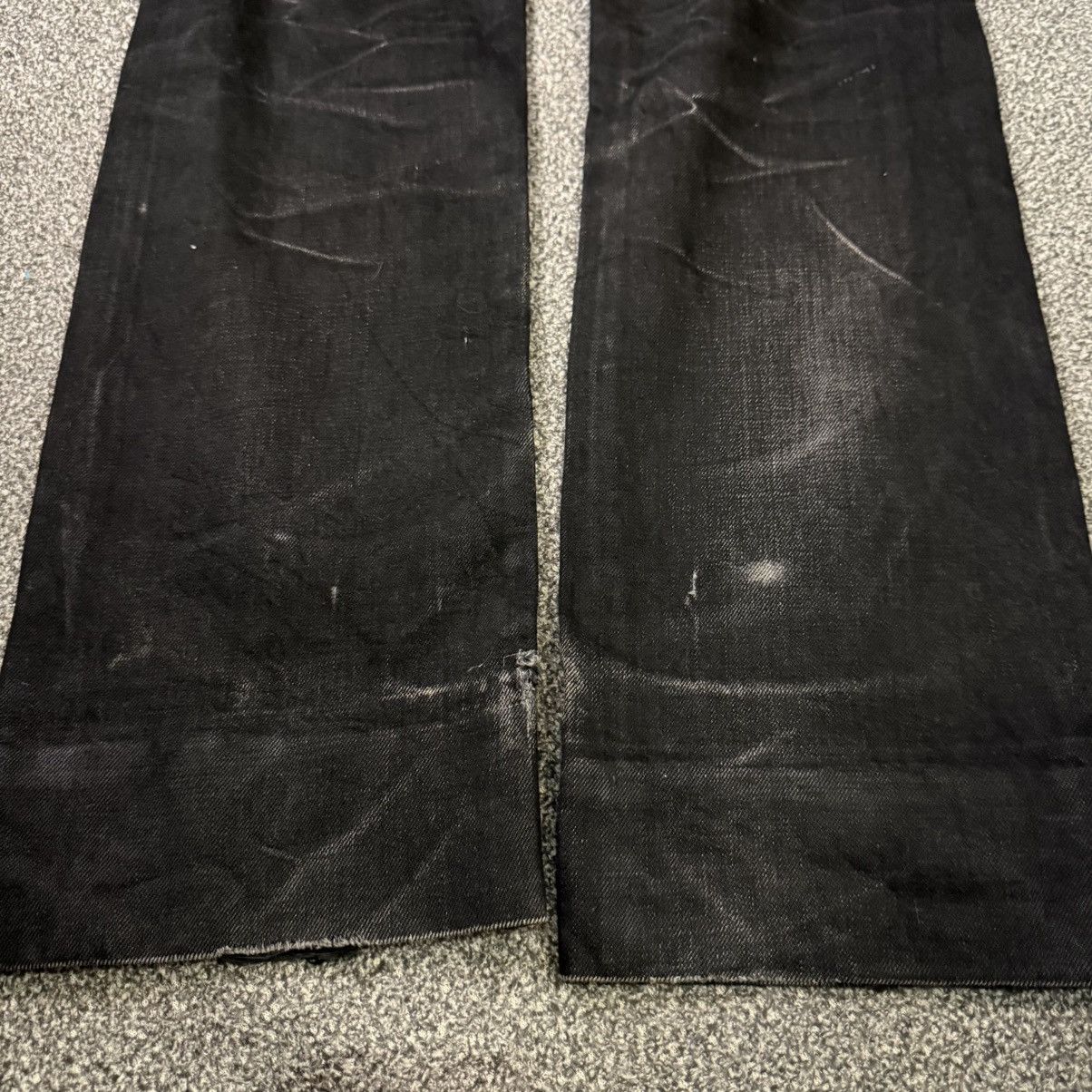 If Six Was Nine 🔥🇯🇵 Vintage Black Fade Distressed Denim Boycott Selvedge Size US 30 / EU 46 - 10 Thumbnail