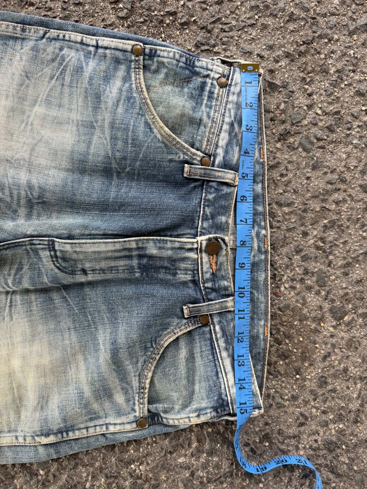 Jean VINTAGE WRANGLER STRAIGHT FADED RUSTY JEAN DENIM PANTS Size US 31 - 6 Thumbnail