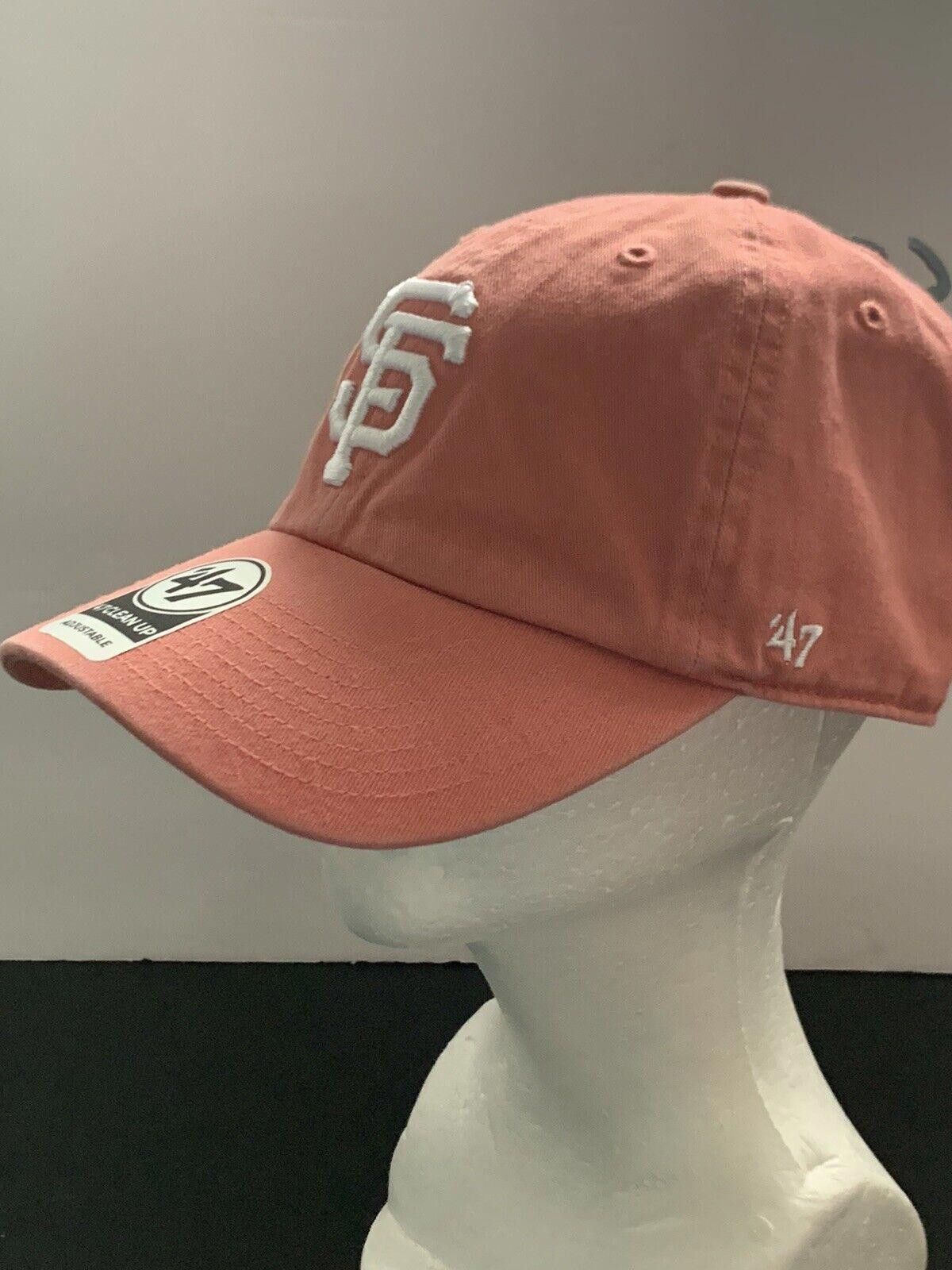 47 Brand San Francisco Giants Hat Strapback Coral Pink NWT Size ONE SIZE - 2 Thumbnail