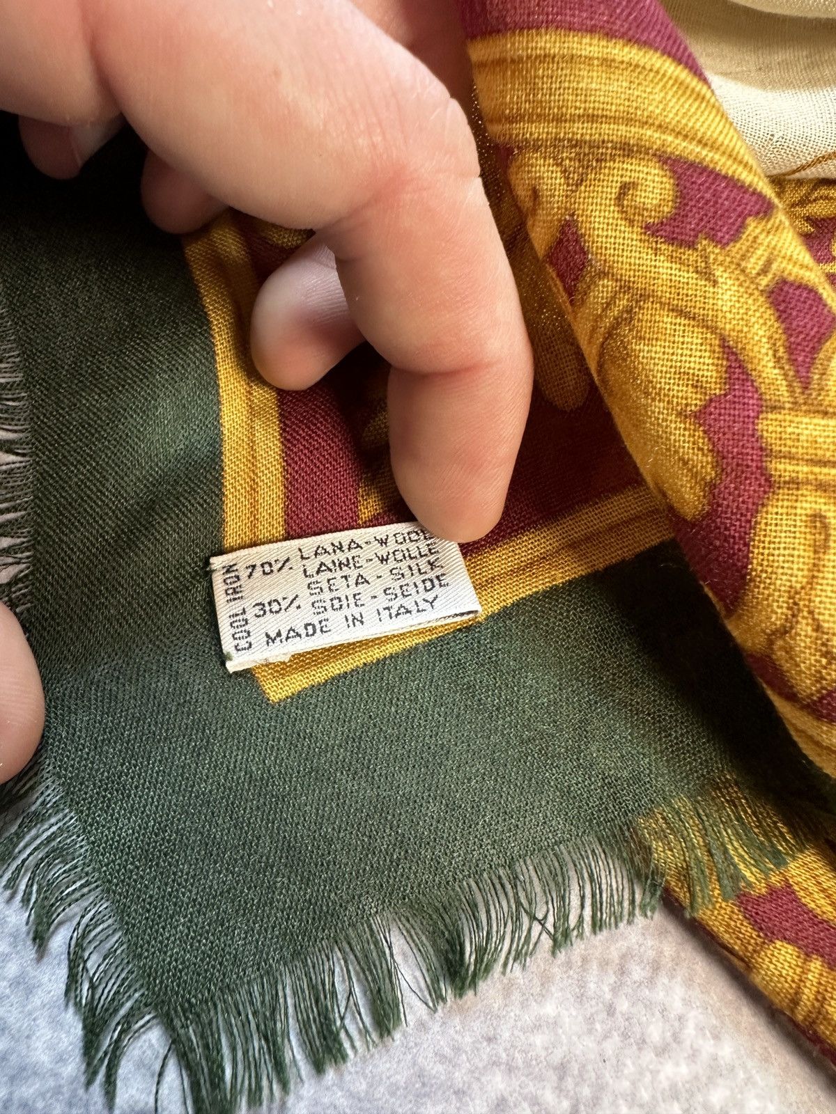 Christian Dior Monsieur Vintage Christian Dior Moët&Chandon Wool Scarf Muffler Rare Size ONE SIZE - 7 Thumbnail