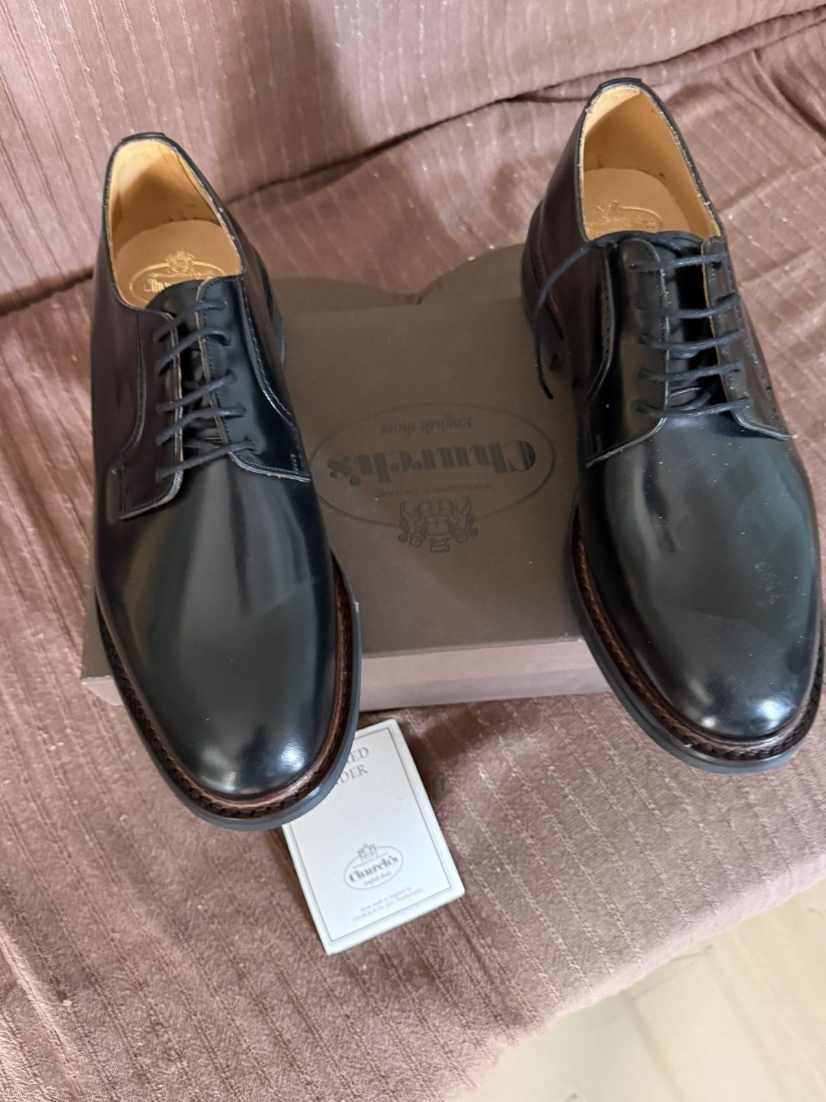 Church's CHURCH'S WOODBRIDGE POLISHED BINDER IN BLACK SIZE 10 Size US 11 / EU 44 - 3 Thumbnail