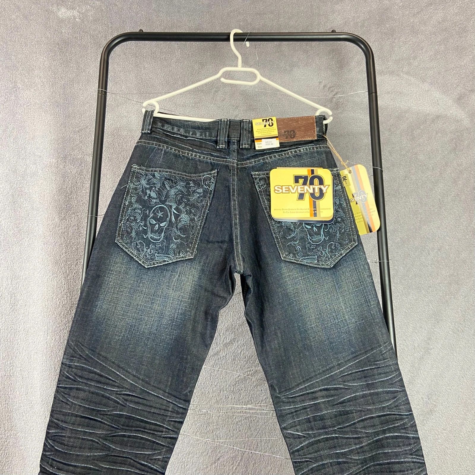 Vintage Seventy70 Y2K Vintage Jeans with Skull Pockets Size 32 Size US 32 / EU 48 - 4 Thumbnail