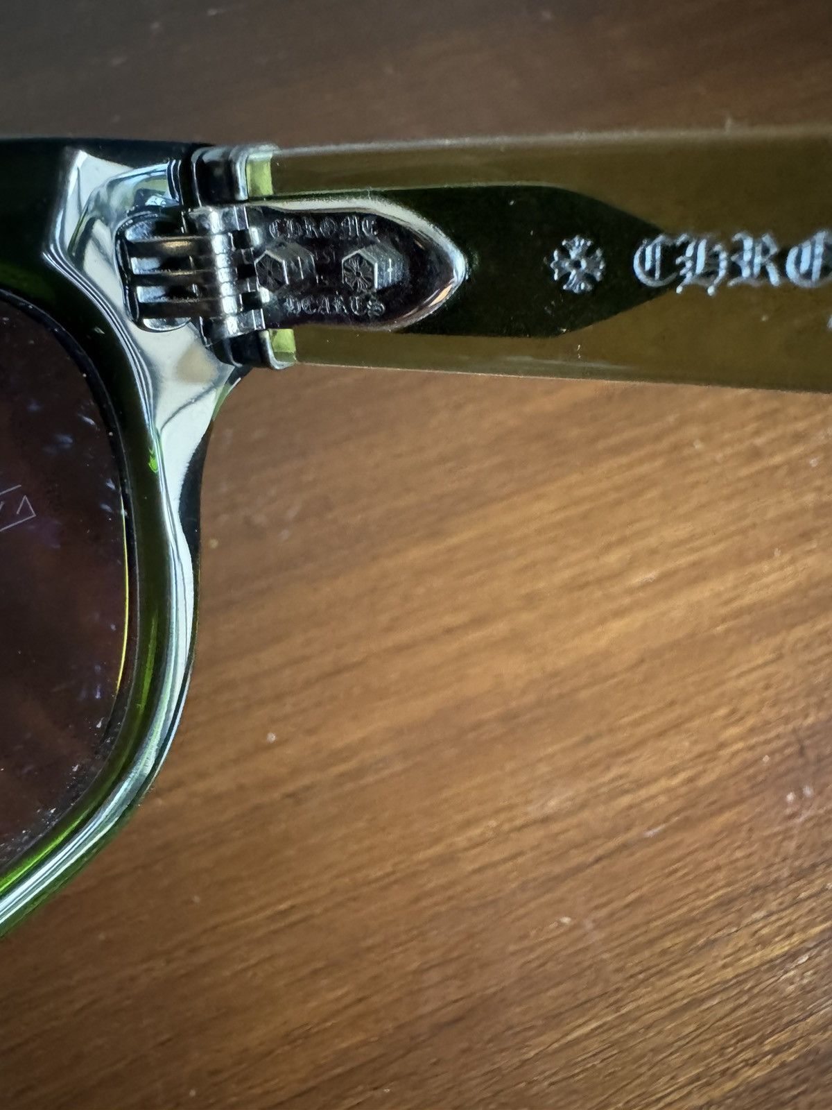 Chrome Hearts Chrome Hearts Sunglasses (Green Acetate) Size ONE SIZE - 7 Thumbnail