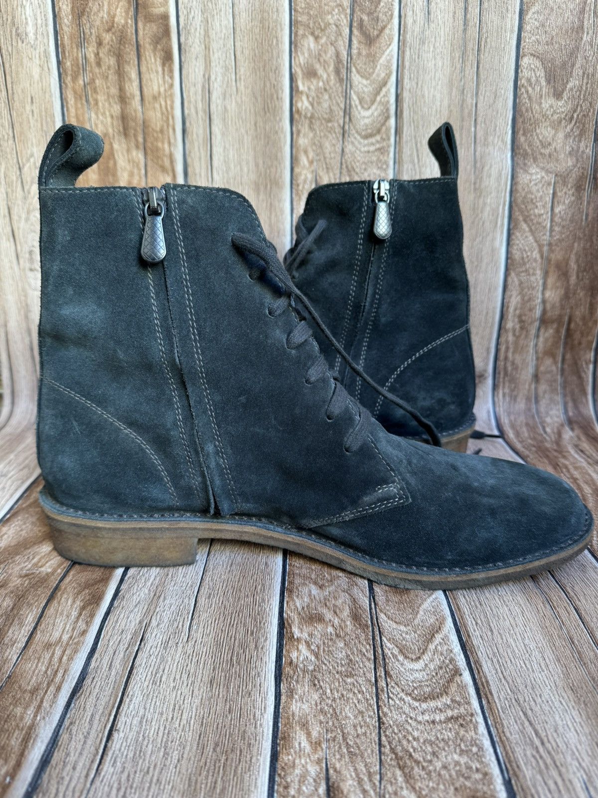 Bottega Veneta Lace up side zipper Chelsea boots kanye west Size US 11 / EU 44 - 7 Thumbnail