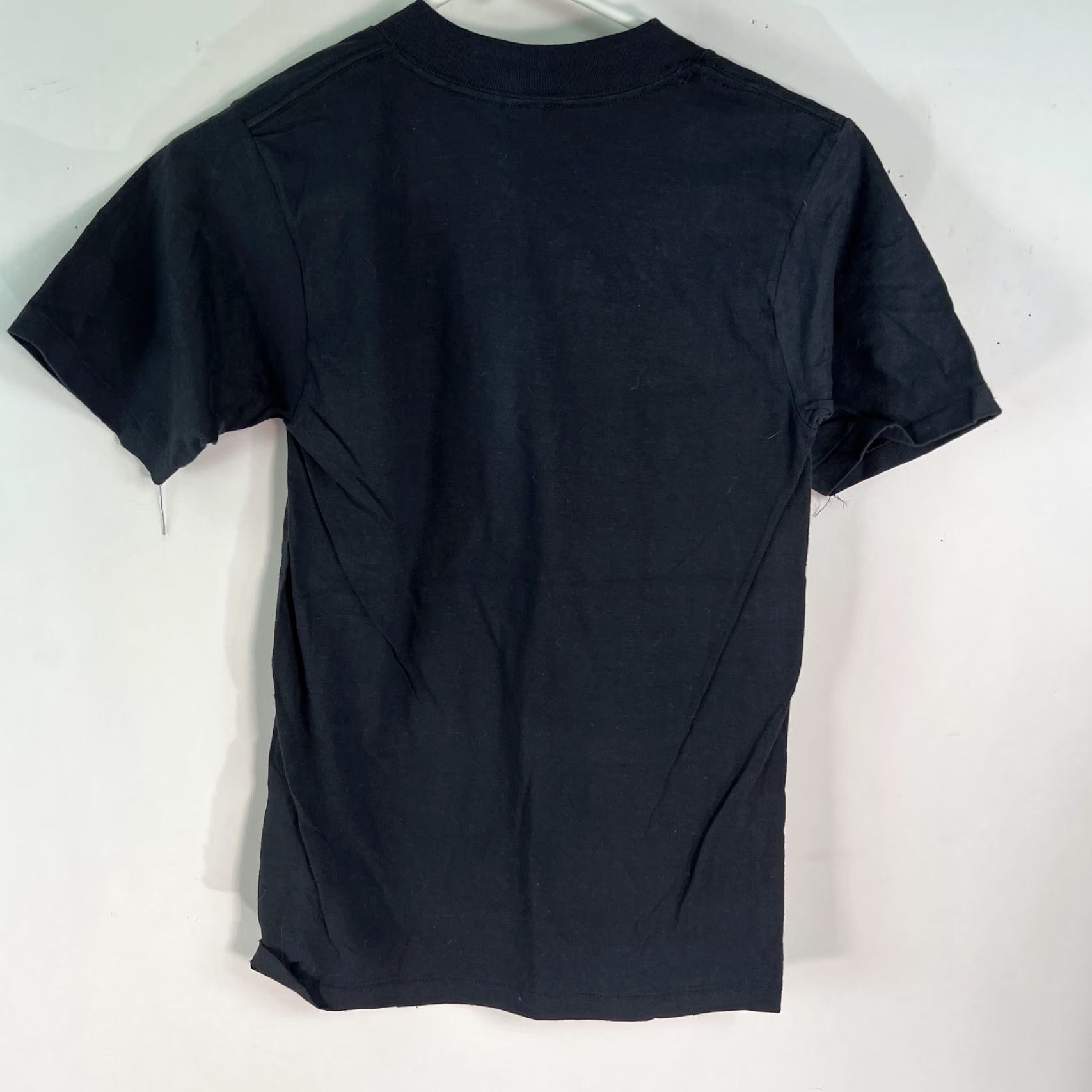 Vintage VINTAGE Oneita Mens T-Shirt Shirt Small Black Graphic 100% Cotton Crew Neck Short Sleeve Mens Vintage Classic 1980s Chieftans Theme Size US S / EU 44-46 / 1 - 3 Thumbnail