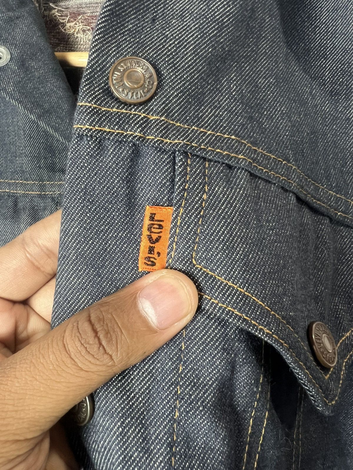Levi's Vintage Clothing Vintage 70s Levis Orange Tab Nankai Denim Jacket Size US S / EU 44-46 / 1 - 22 Thumbnail