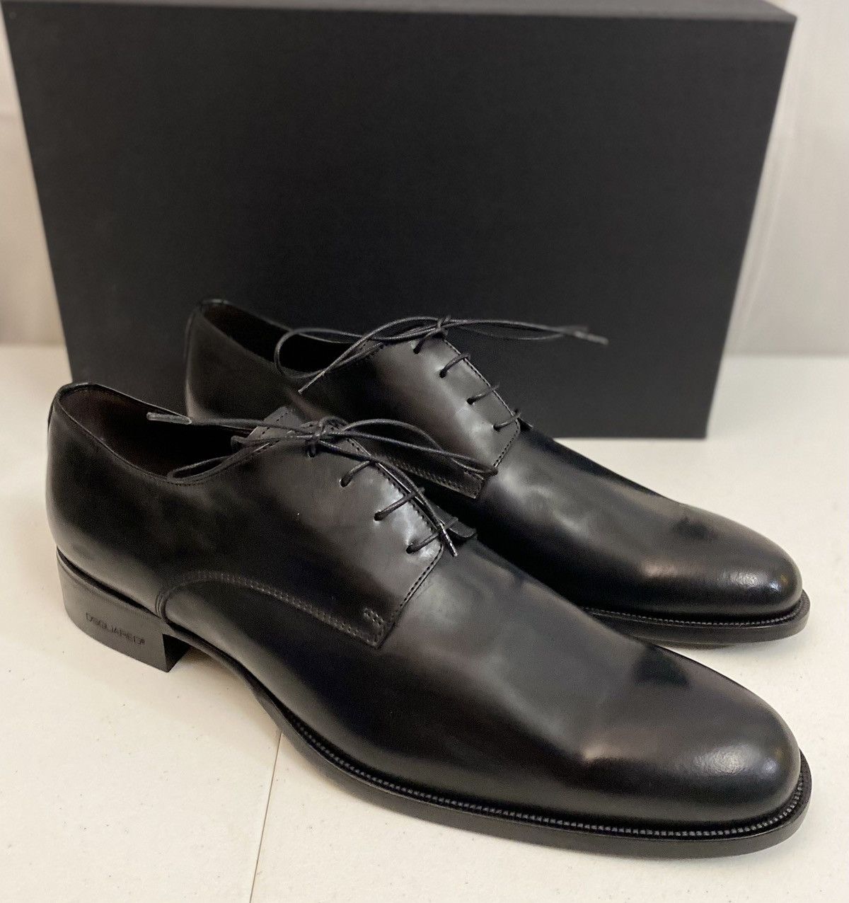 Dsquared2 Dsquared2 🇮🇹 Black Polished Leather Evening Derby 11 NEW Size US 11 / EU 44 - 9 Thumbnail